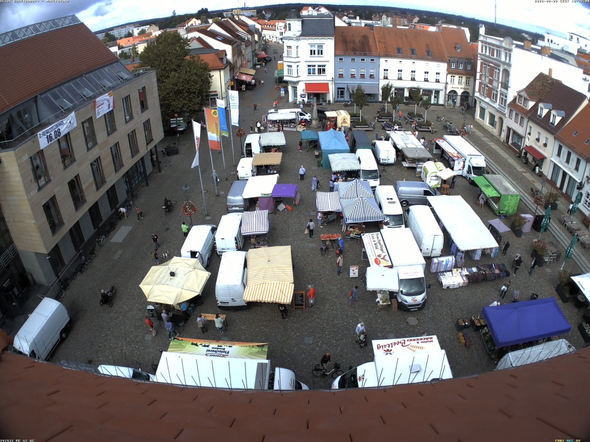 Archiv Foto Webcam Senftenberg Stadtzentrum