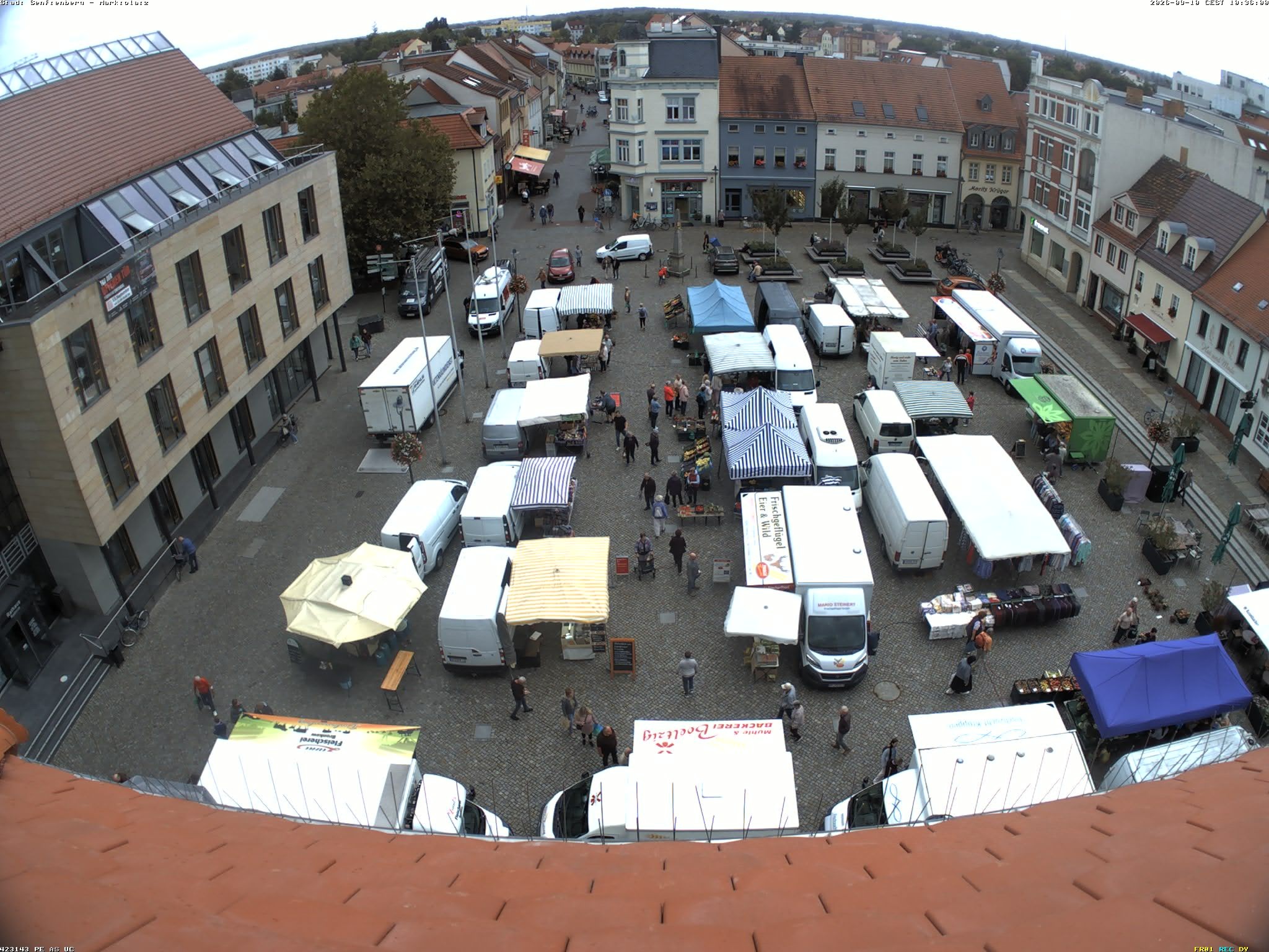 Archived image Webcam City Center Senftenberg