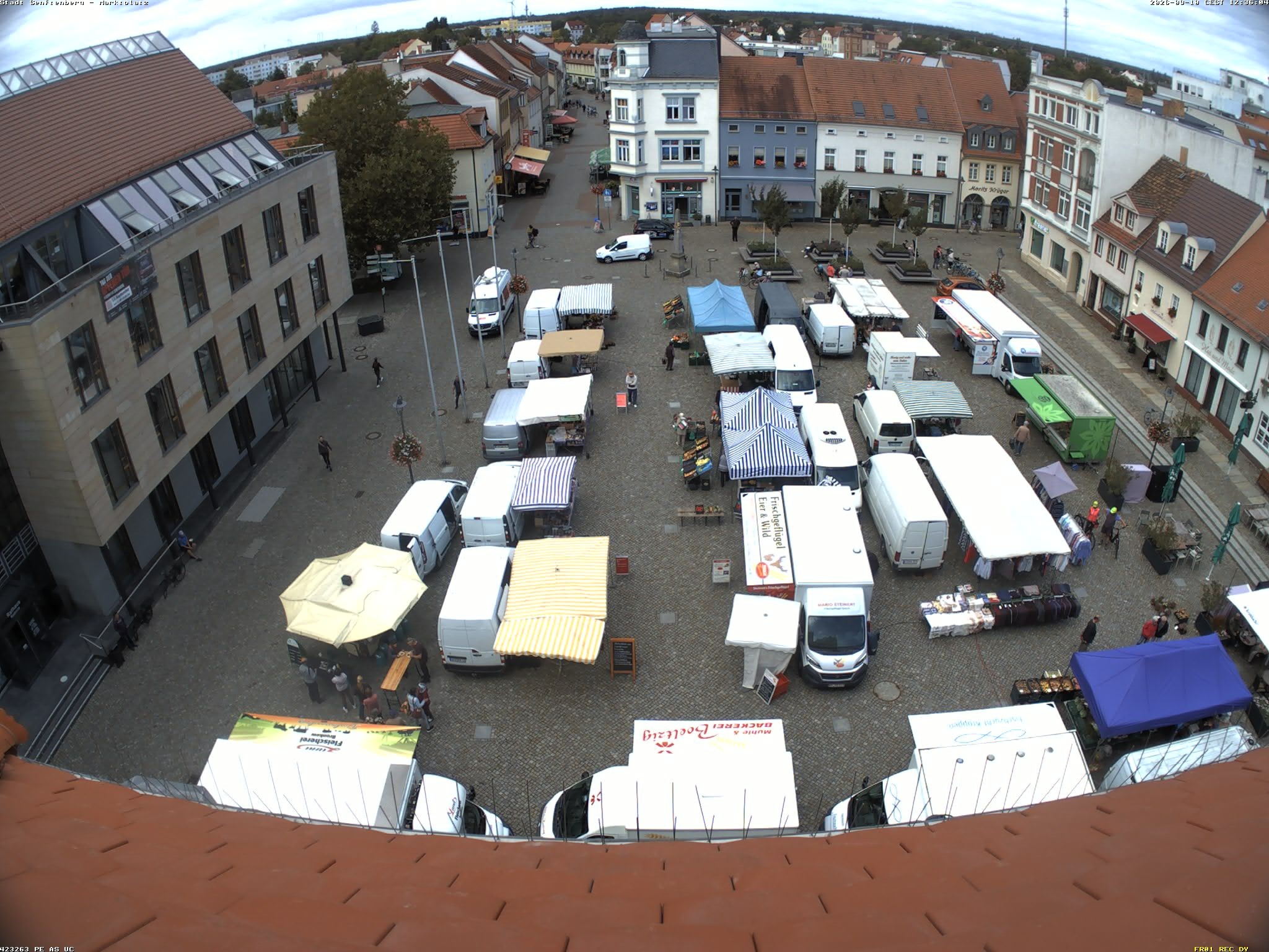 Archived image Webcam City Center Senftenberg