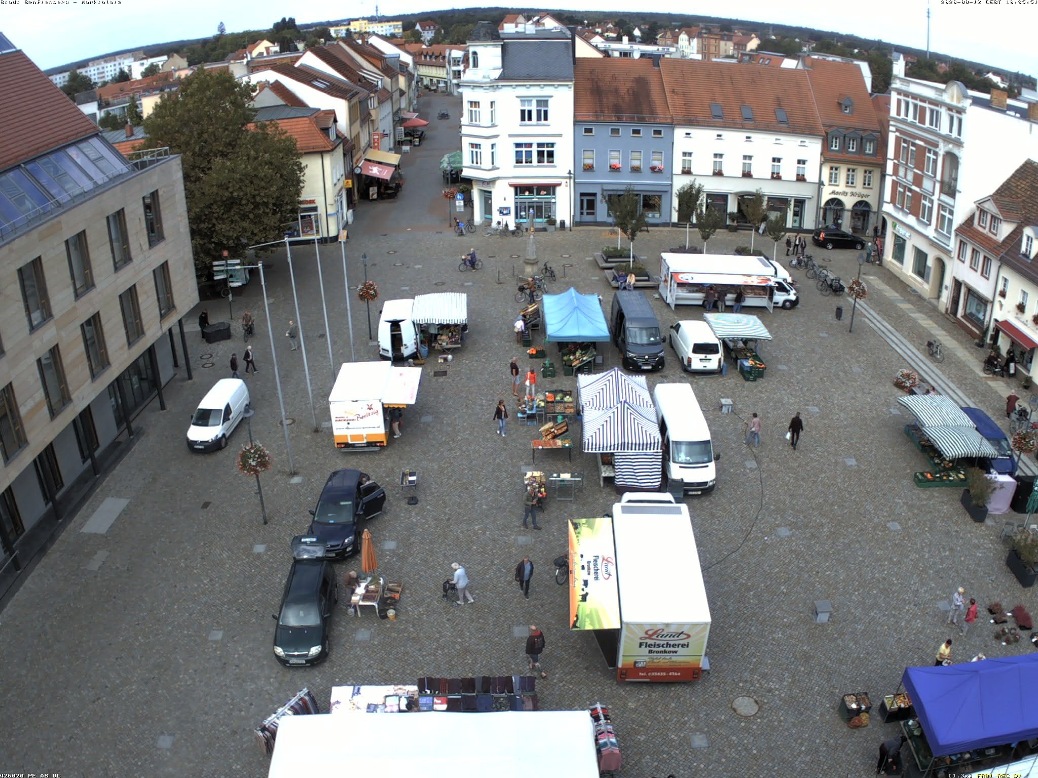 Archiv Foto Webcam Senftenberg Stadtzentrum