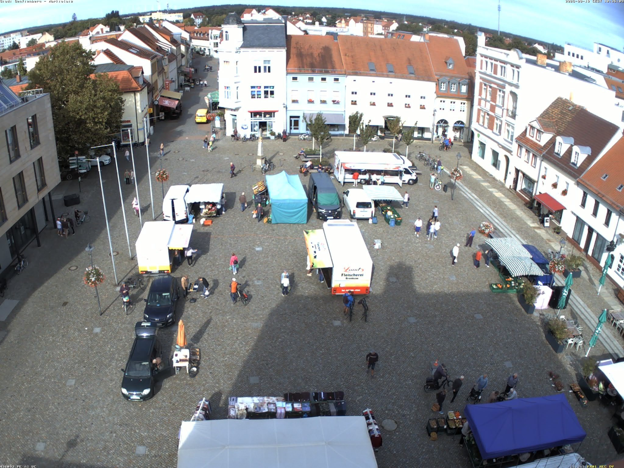 Archiv Foto Webcam Senftenberg Stadtzentrum