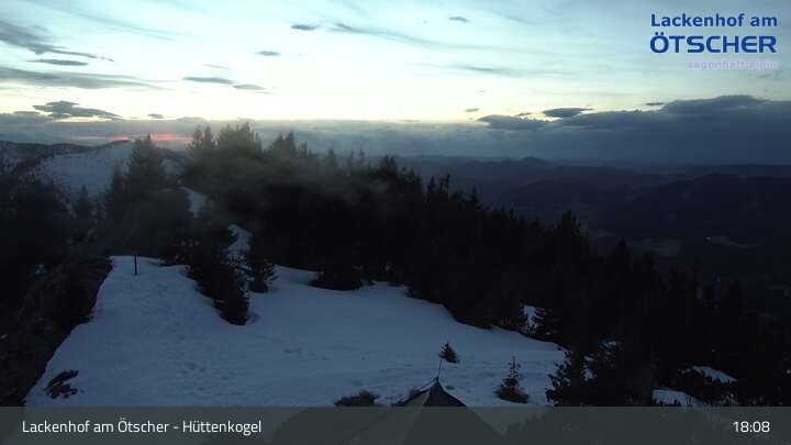 Archiv Foto Webcam Aussicht vom Hüttenkogel in Lackenhof