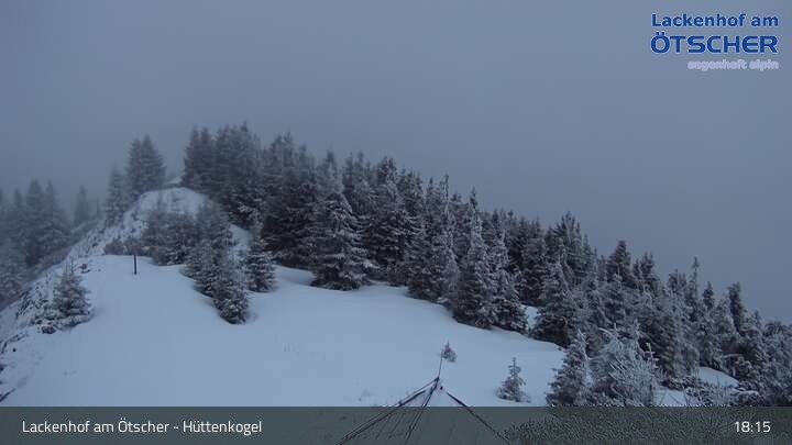 Archiv Foto Webcam Aussicht vom Hüttenkogel in Lackenhof