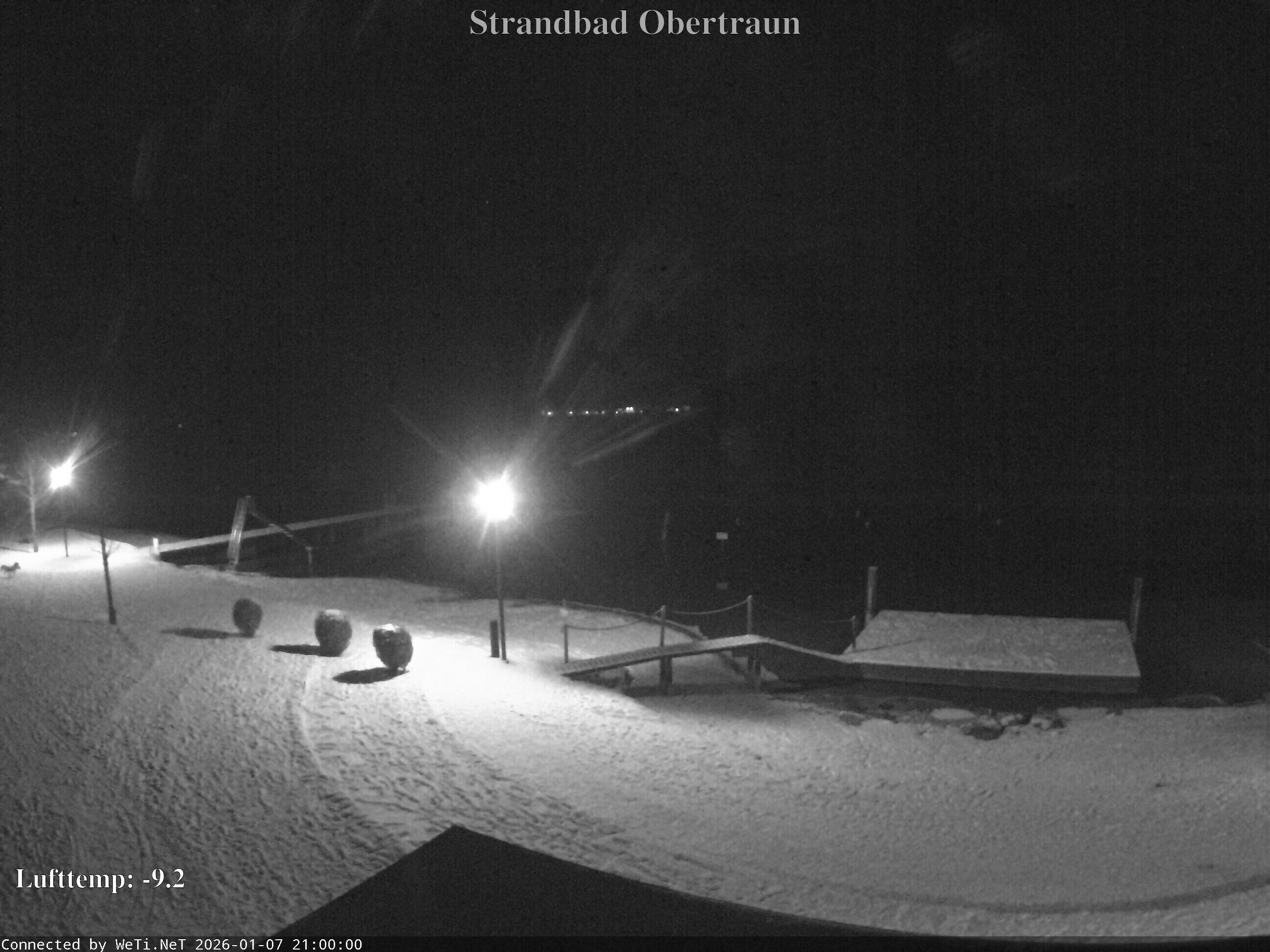 Archiv Foto Webcam Hallstätter See: Strandbad Obertraun