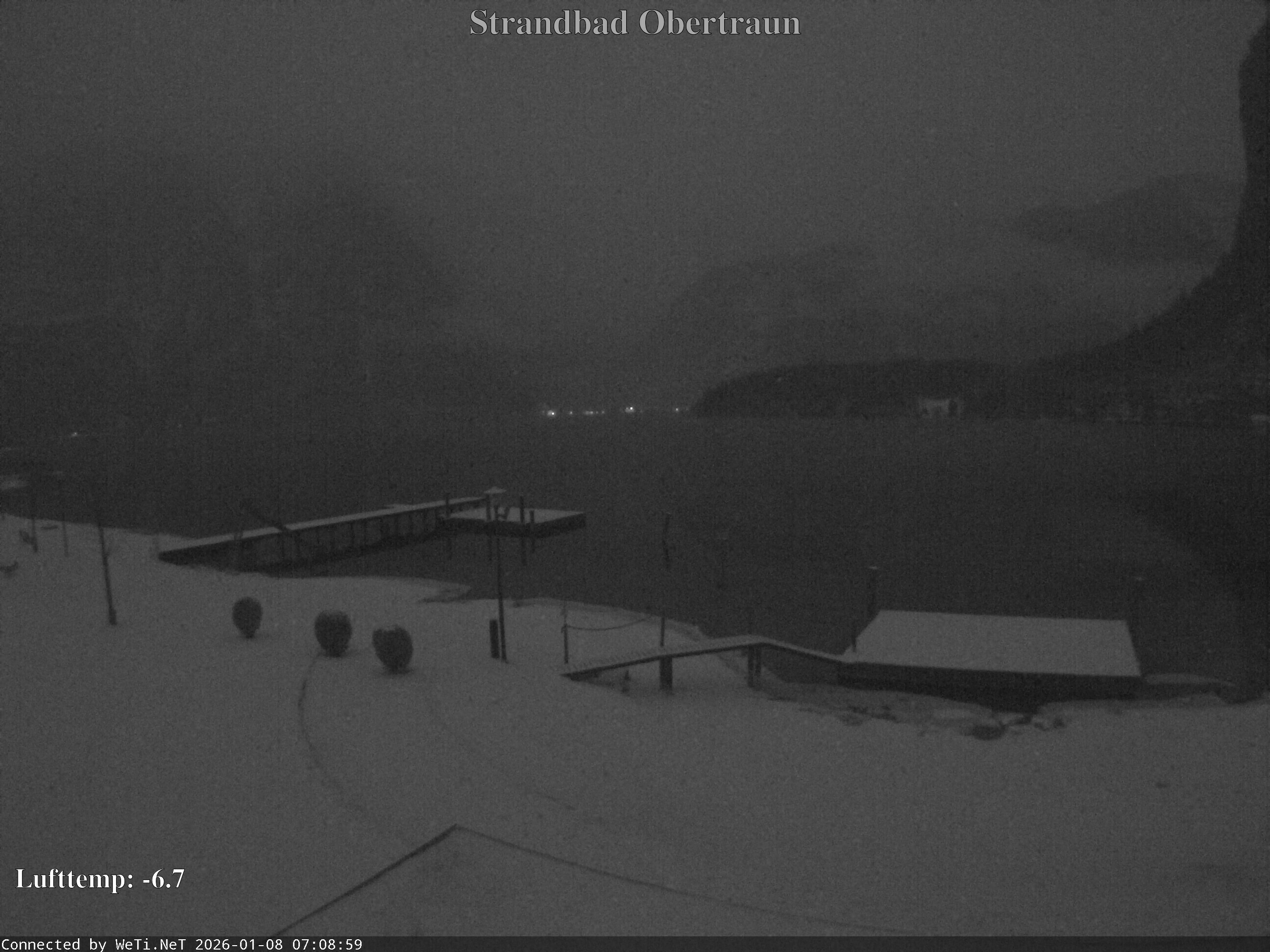 Archiv Foto Webcam Hallstätter See: Strandbad Obertraun
