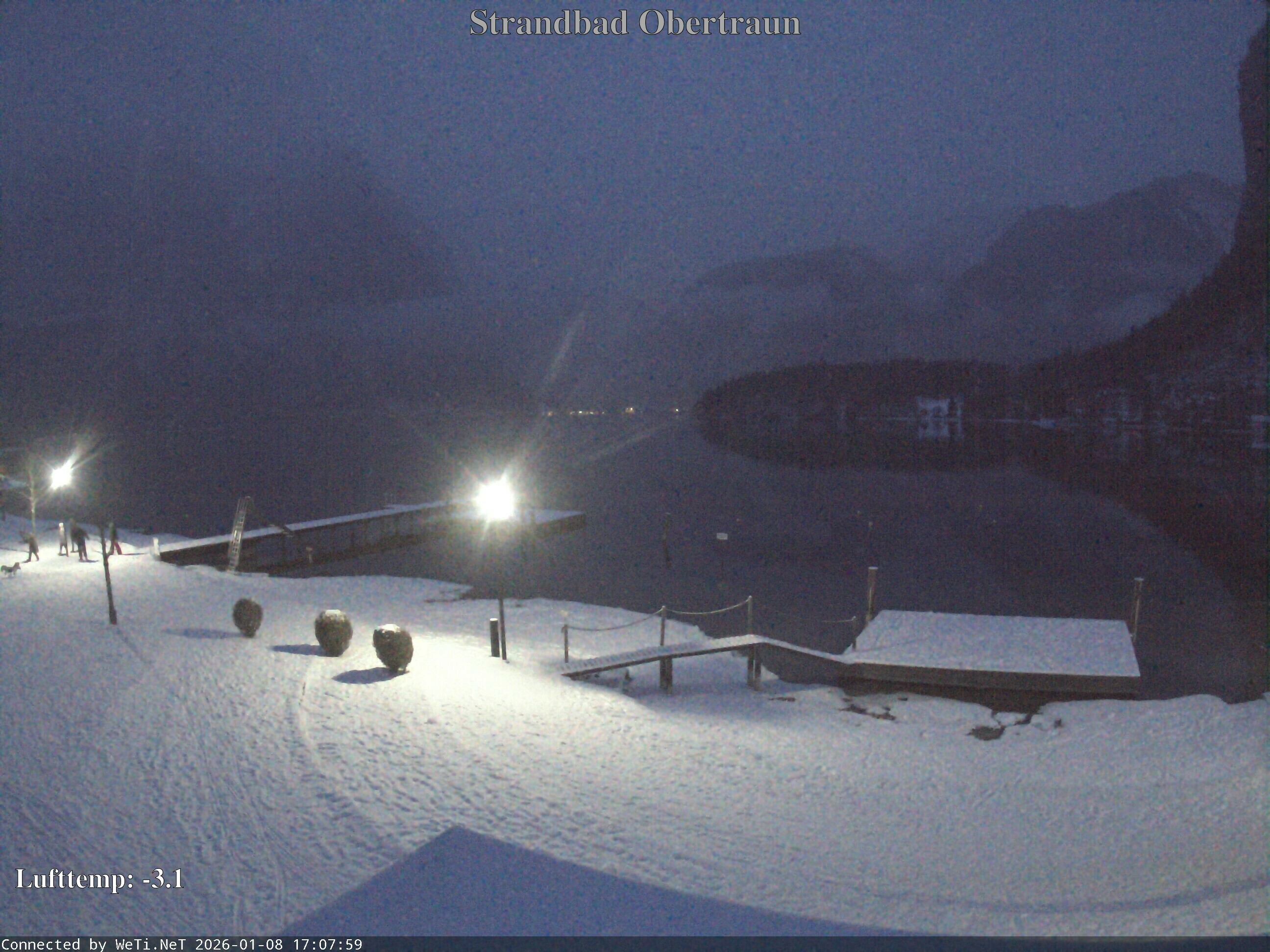 Archiv Foto Webcam Hallstätter See: Strandbad Obertraun