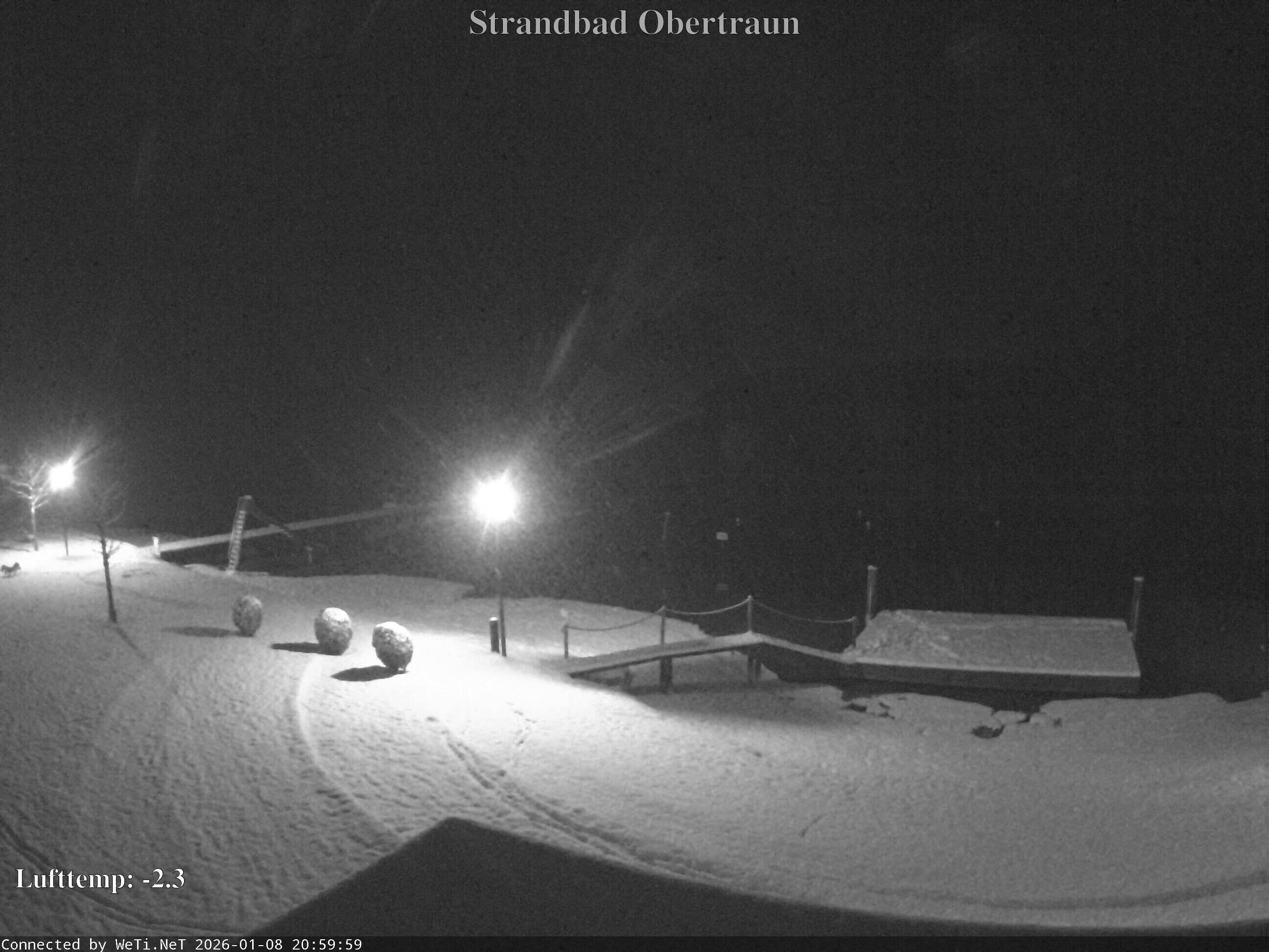 Archiv Foto Webcam Hallstätter See: Strandbad Obertraun