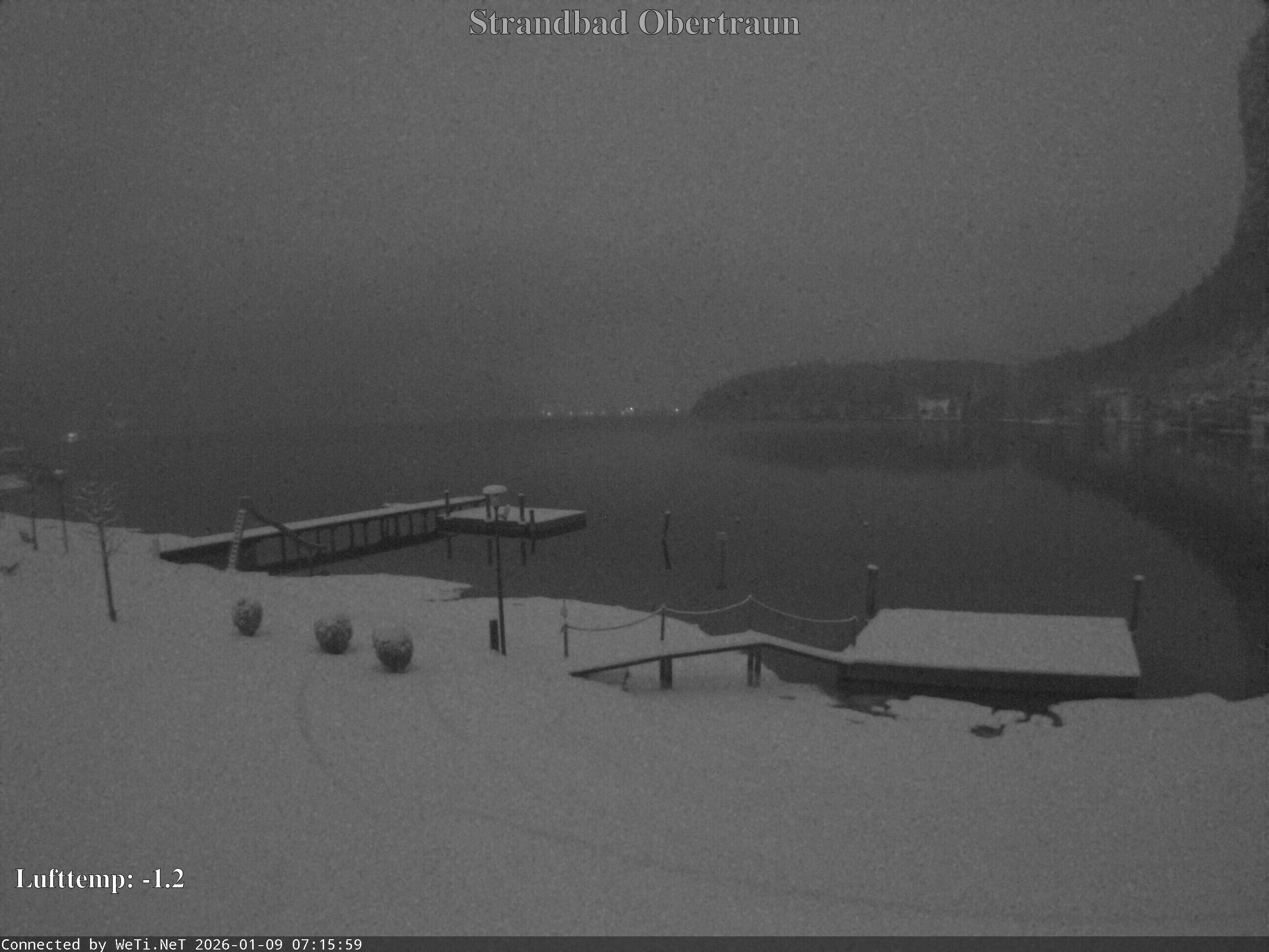 Archiv Foto Webcam Hallstätter See: Strandbad Obertraun