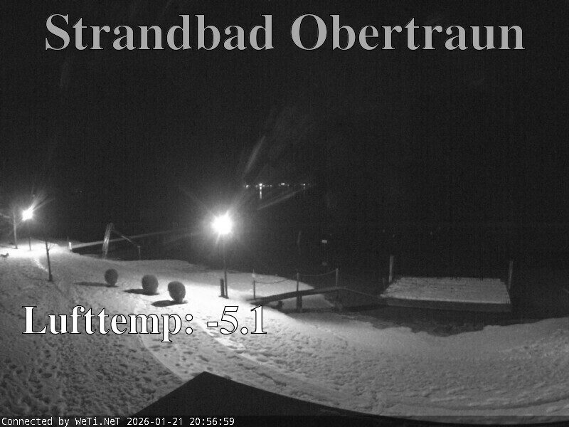 Archiv Foto Webcam Hallstätter See: Strandbad Obertraun