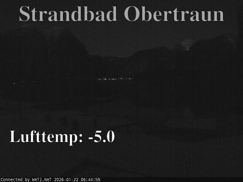 Archiv Foto Webcam Hallstätter See: Strandbad Obertraun