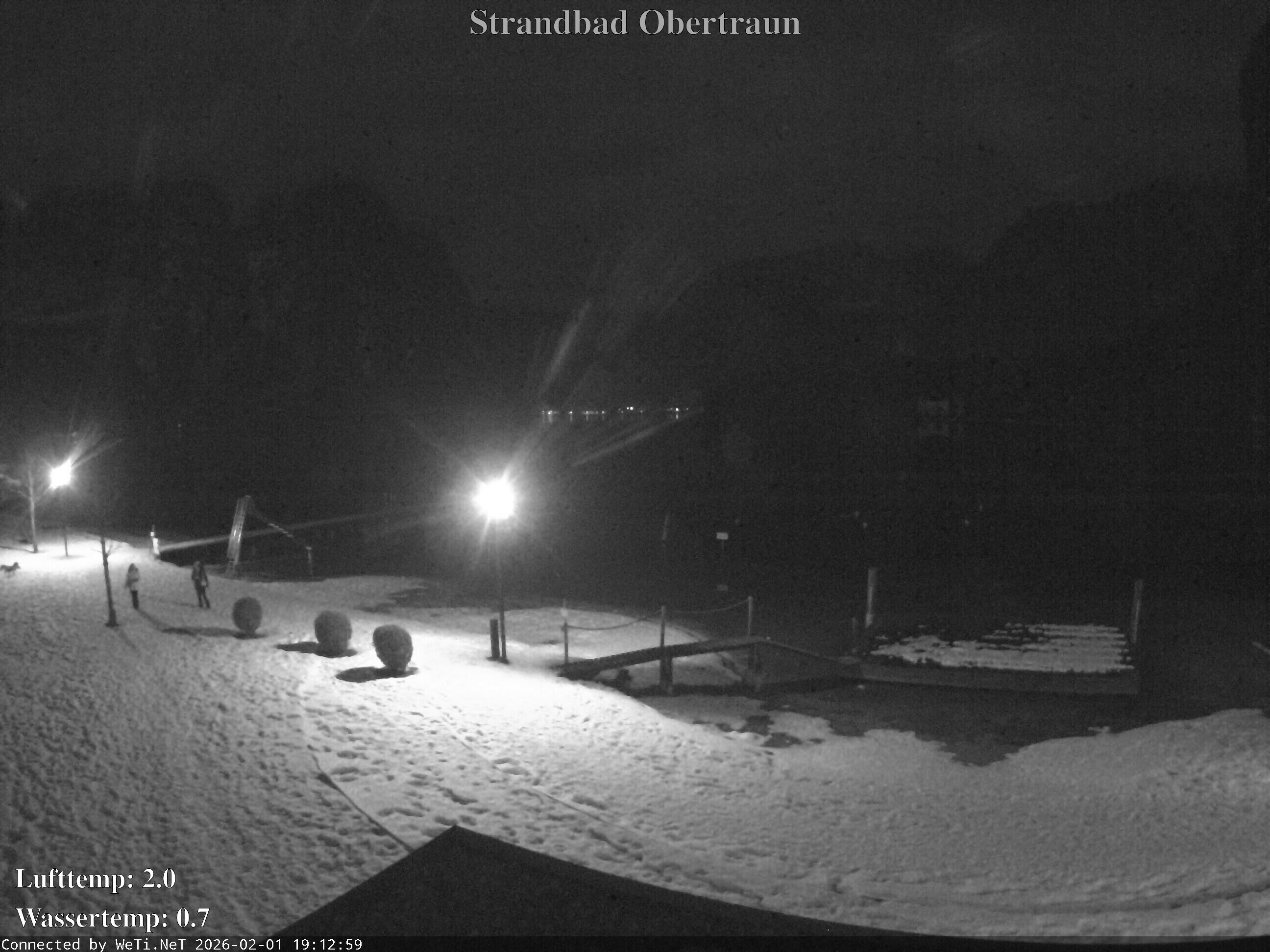 Archiv Foto Webcam Hallstätter See: Strandbad Obertraun