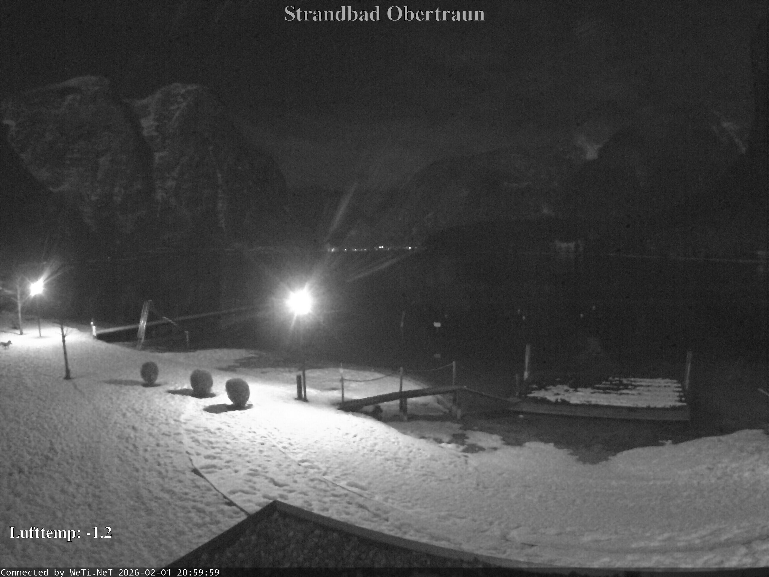 Archiv Foto Webcam Hallstätter See: Strandbad Obertraun