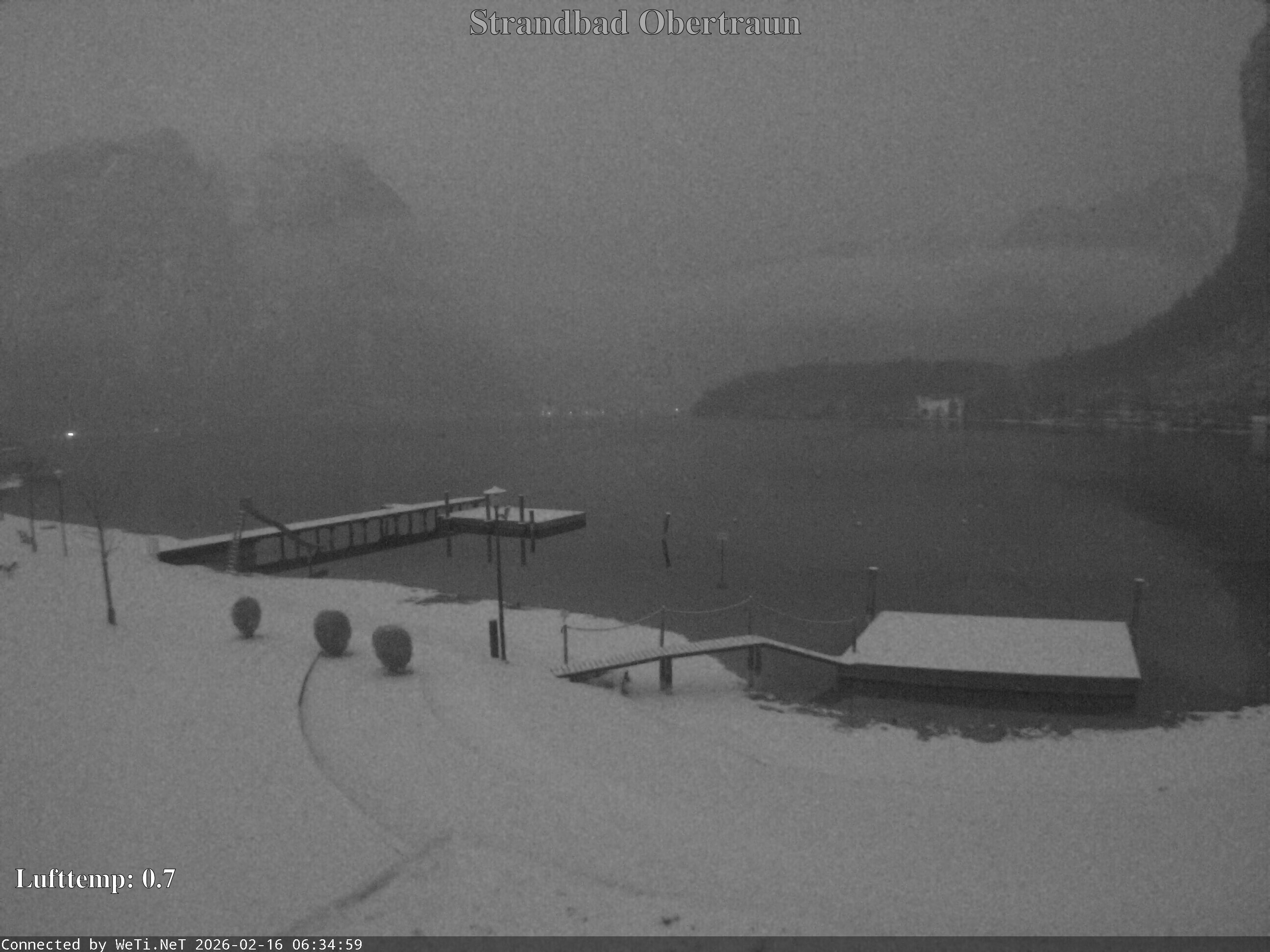 Archiv Foto Webcam Hallstätter See: Strandbad Obertraun