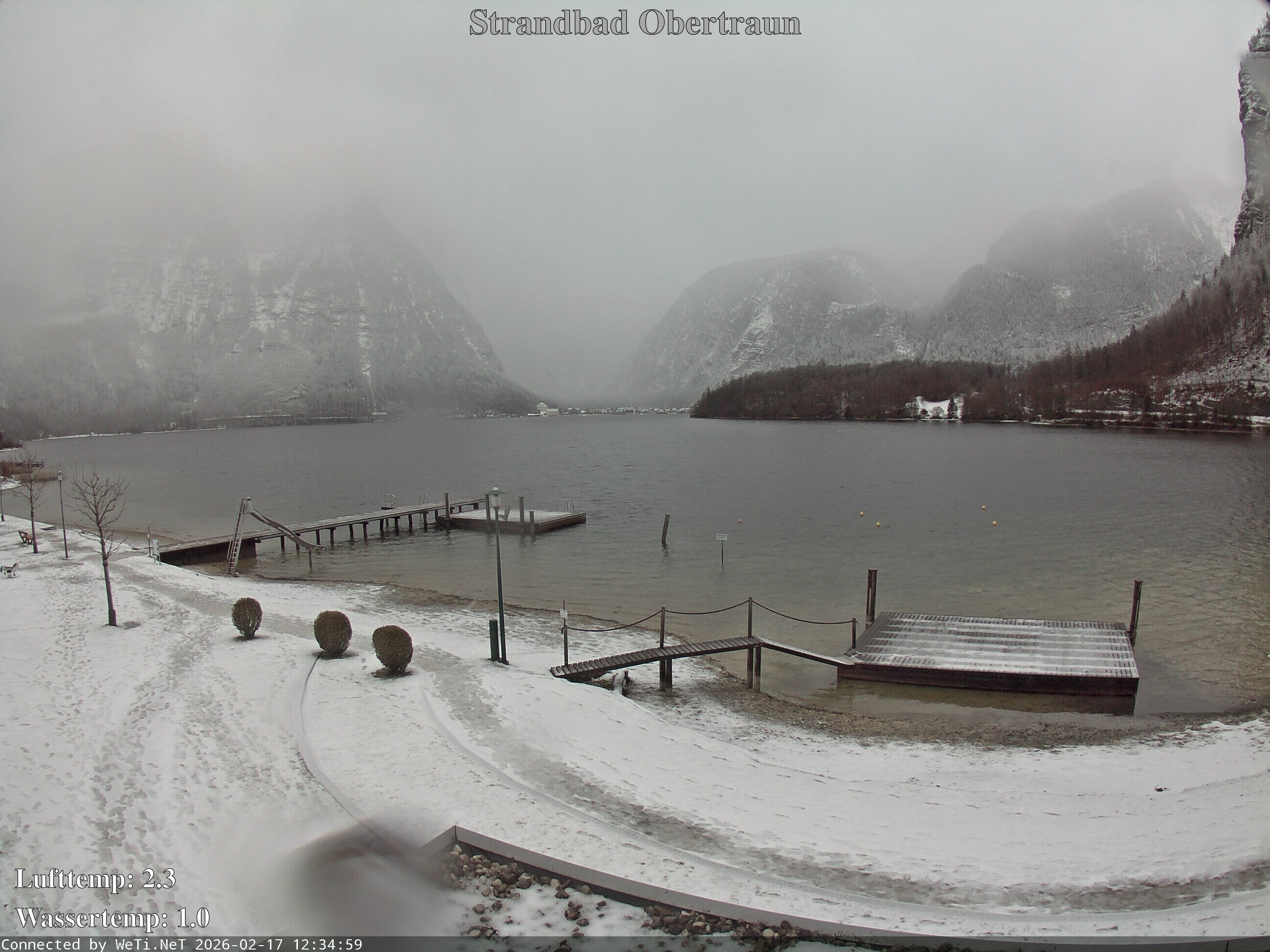 Archiv Foto Webcam Hallstätter See: Strandbad Obertraun