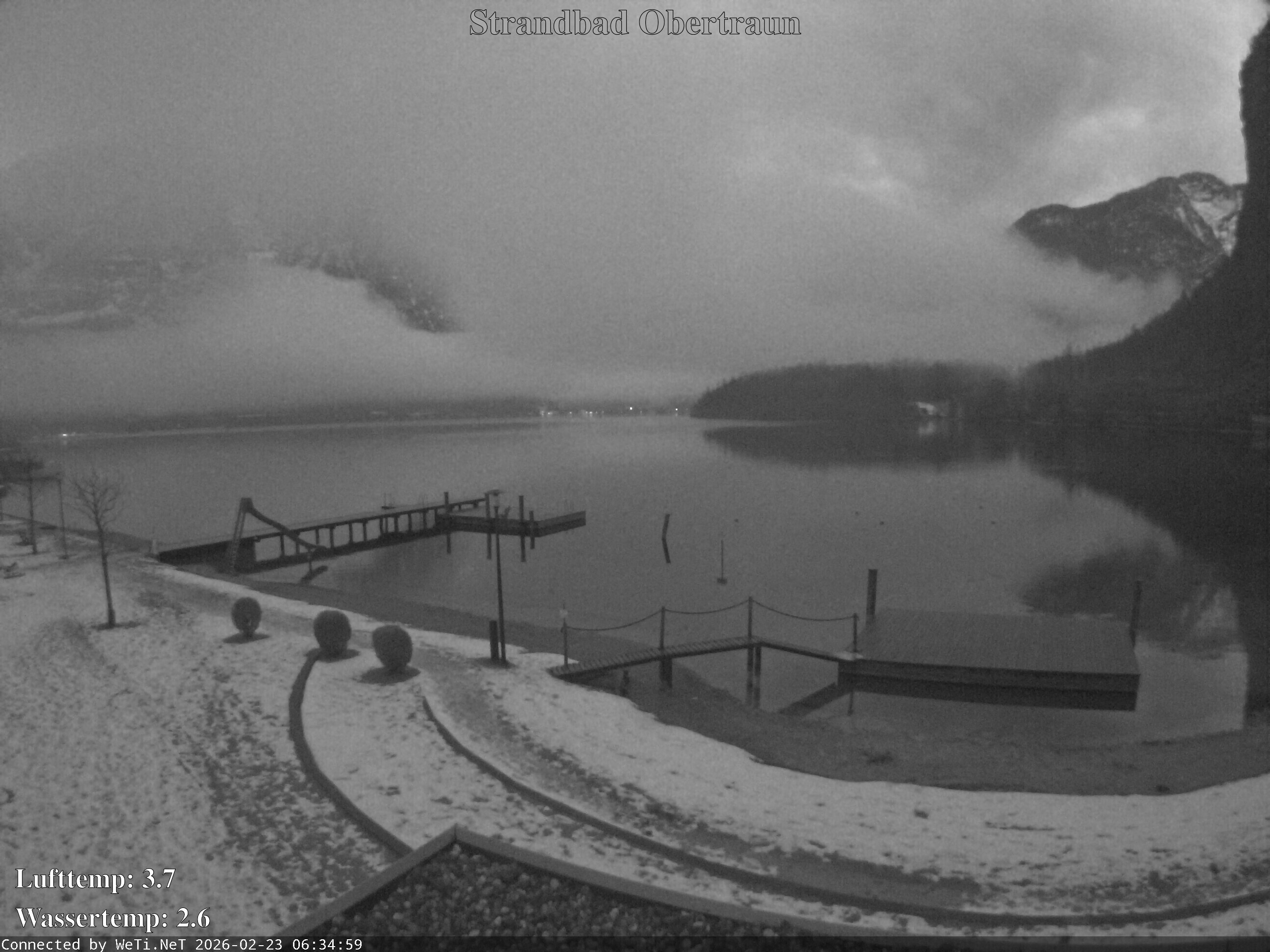 Archiv Foto Webcam Hallstätter See: Strandbad Obertraun