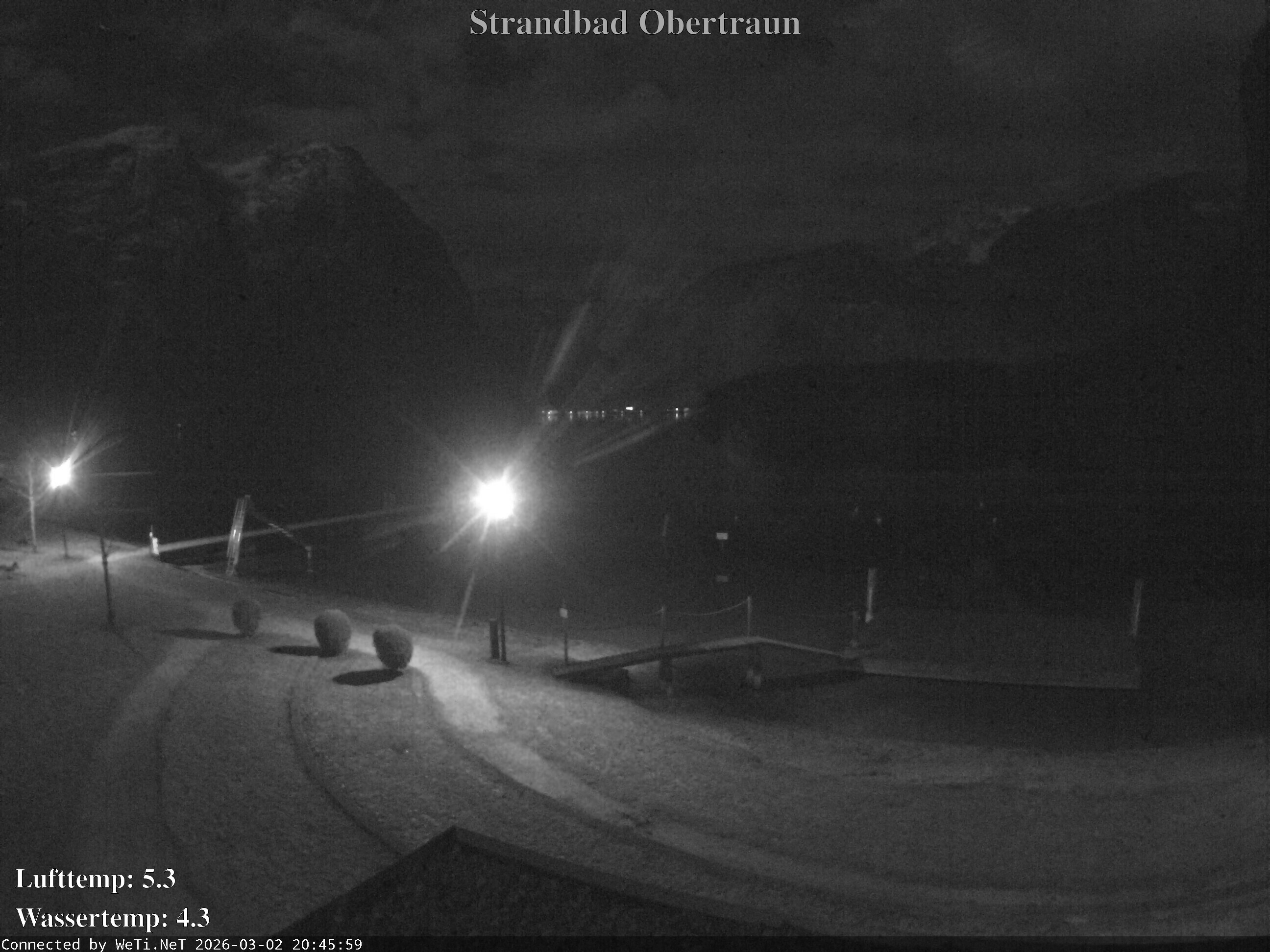 Archiv Foto Webcam Hallstätter See: Strandbad Obertraun