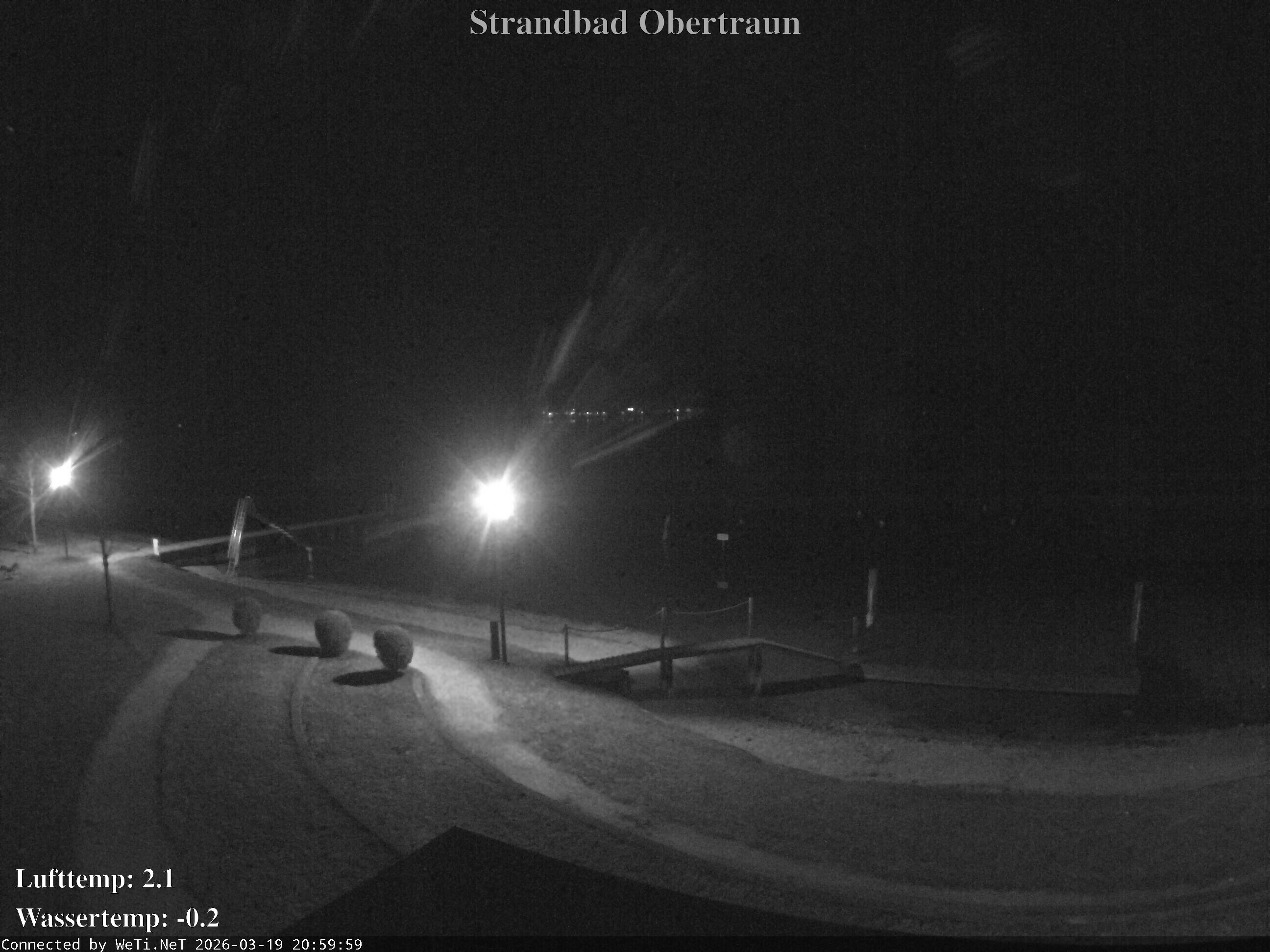 Archiv Foto Webcam Hallstätter See: Strandbad Obertraun