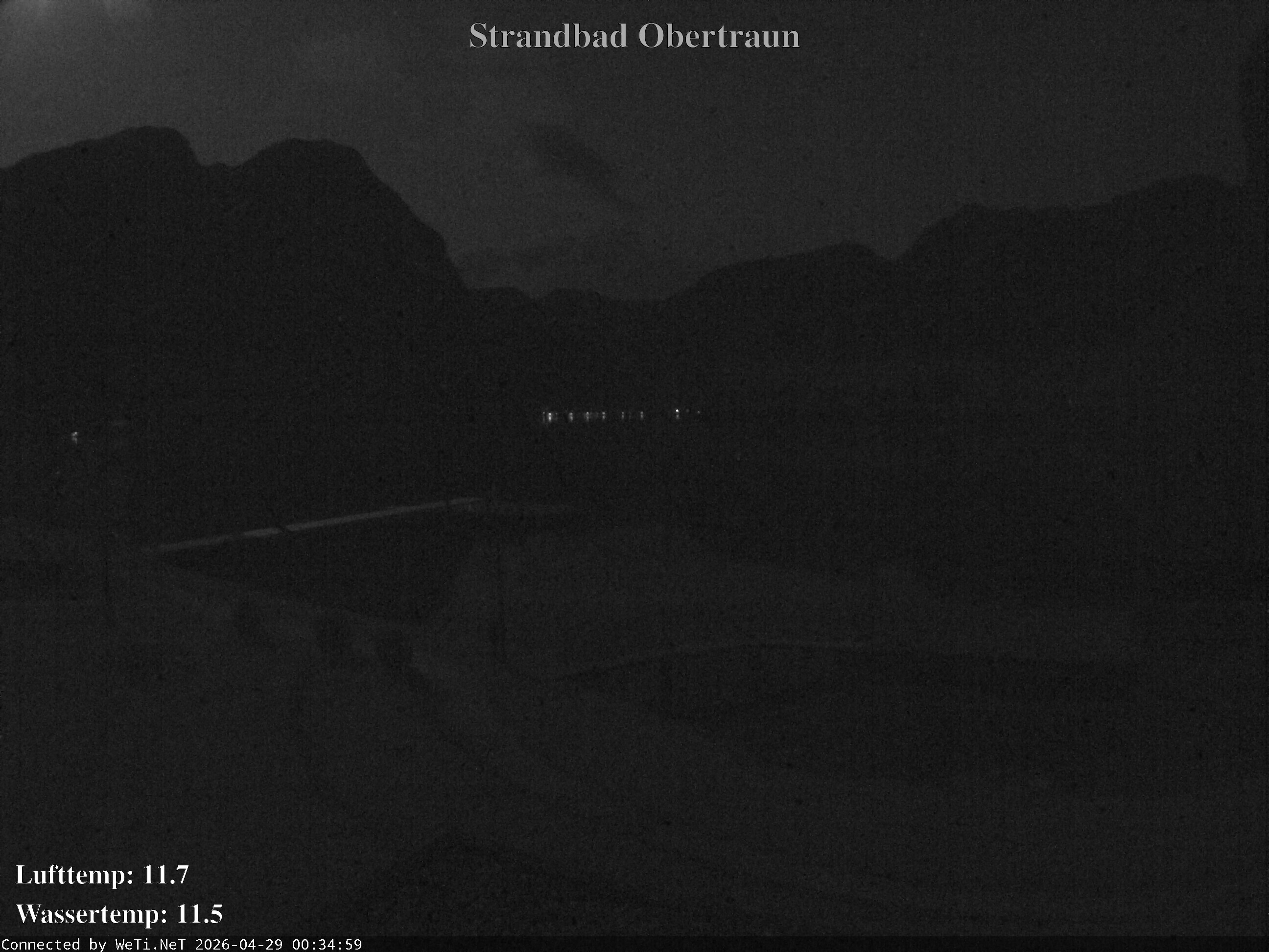 Archiv Foto Webcam Hallstätter See: Strandbad Obertraun