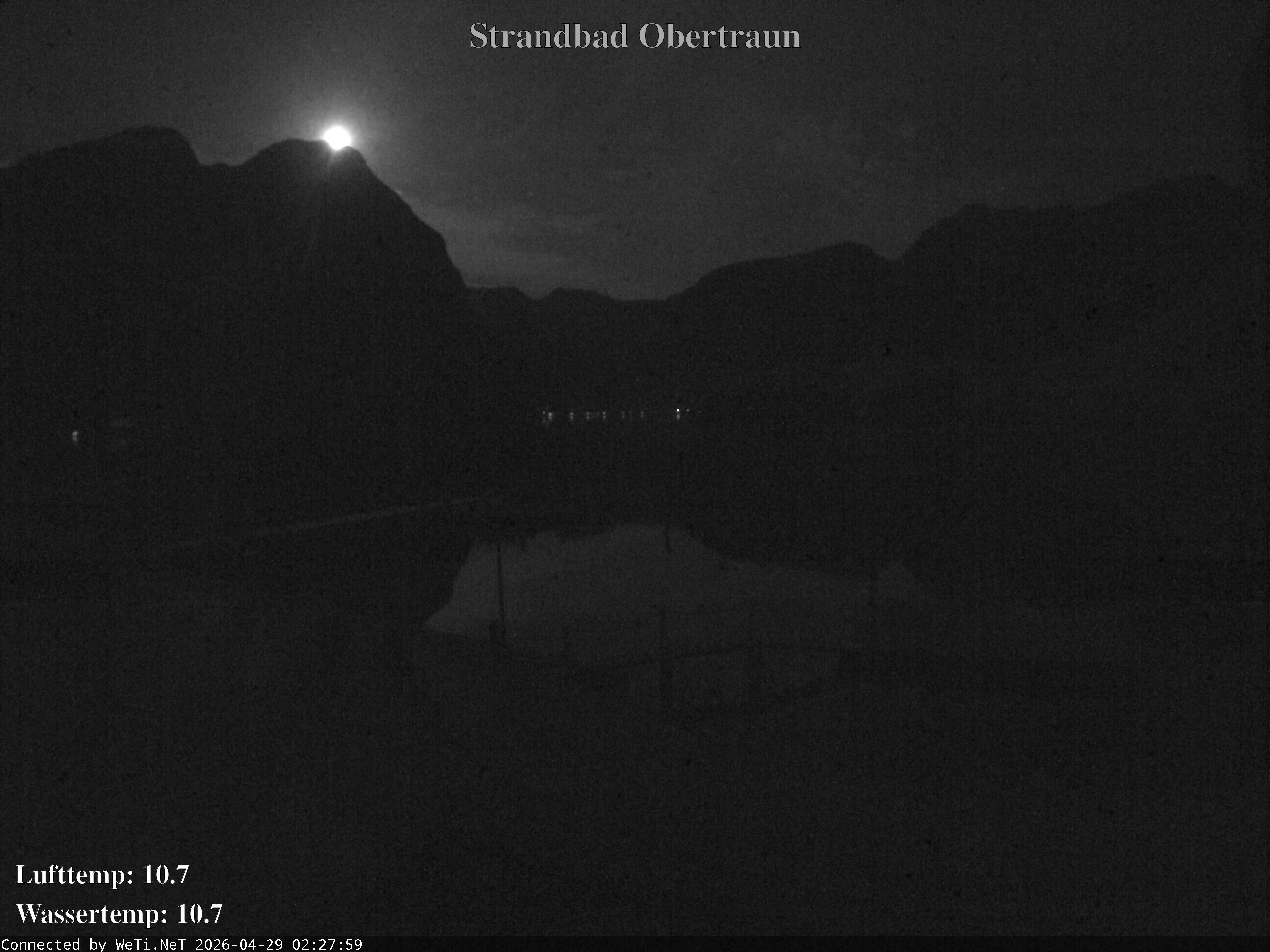 Archiv Foto Webcam Hallstätter See: Strandbad Obertraun