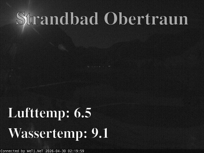 Archiv Foto Webcam Hallstätter See: Strandbad Obertraun