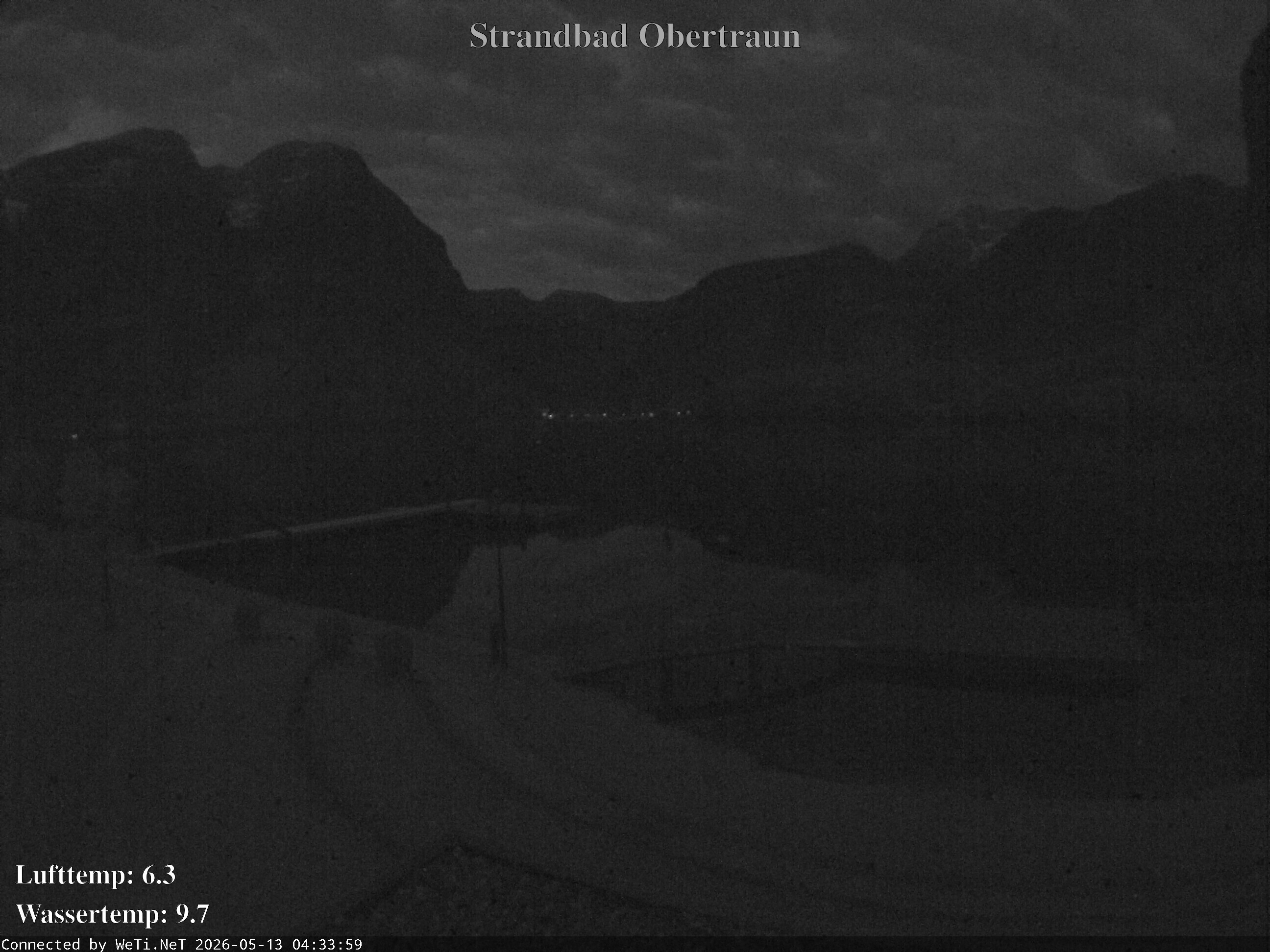 Archiv Foto Webcam Hallstätter See: Strandbad Obertraun