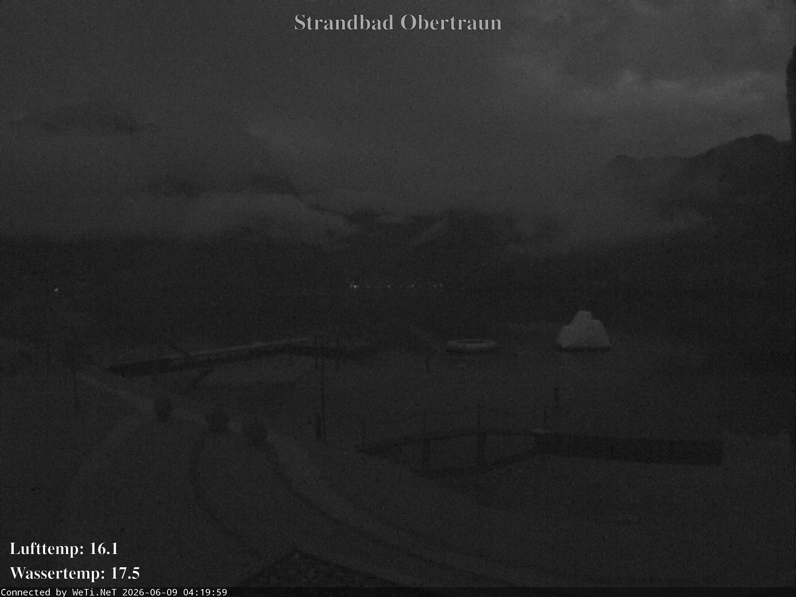 Archiv Foto Webcam Hallstätter See: Strandbad Obertraun