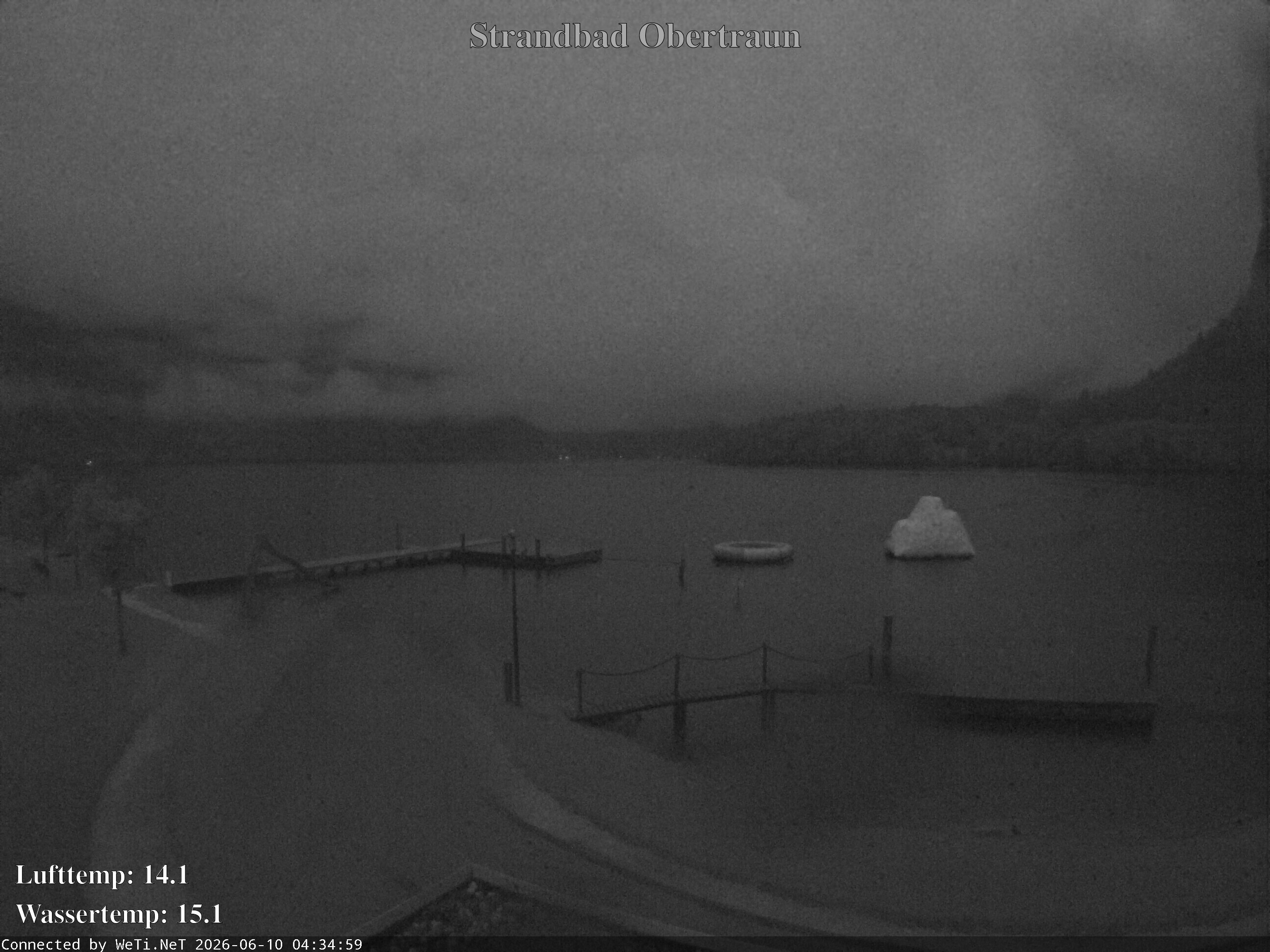 Archiv Foto Webcam Hallstätter See: Strandbad Obertraun