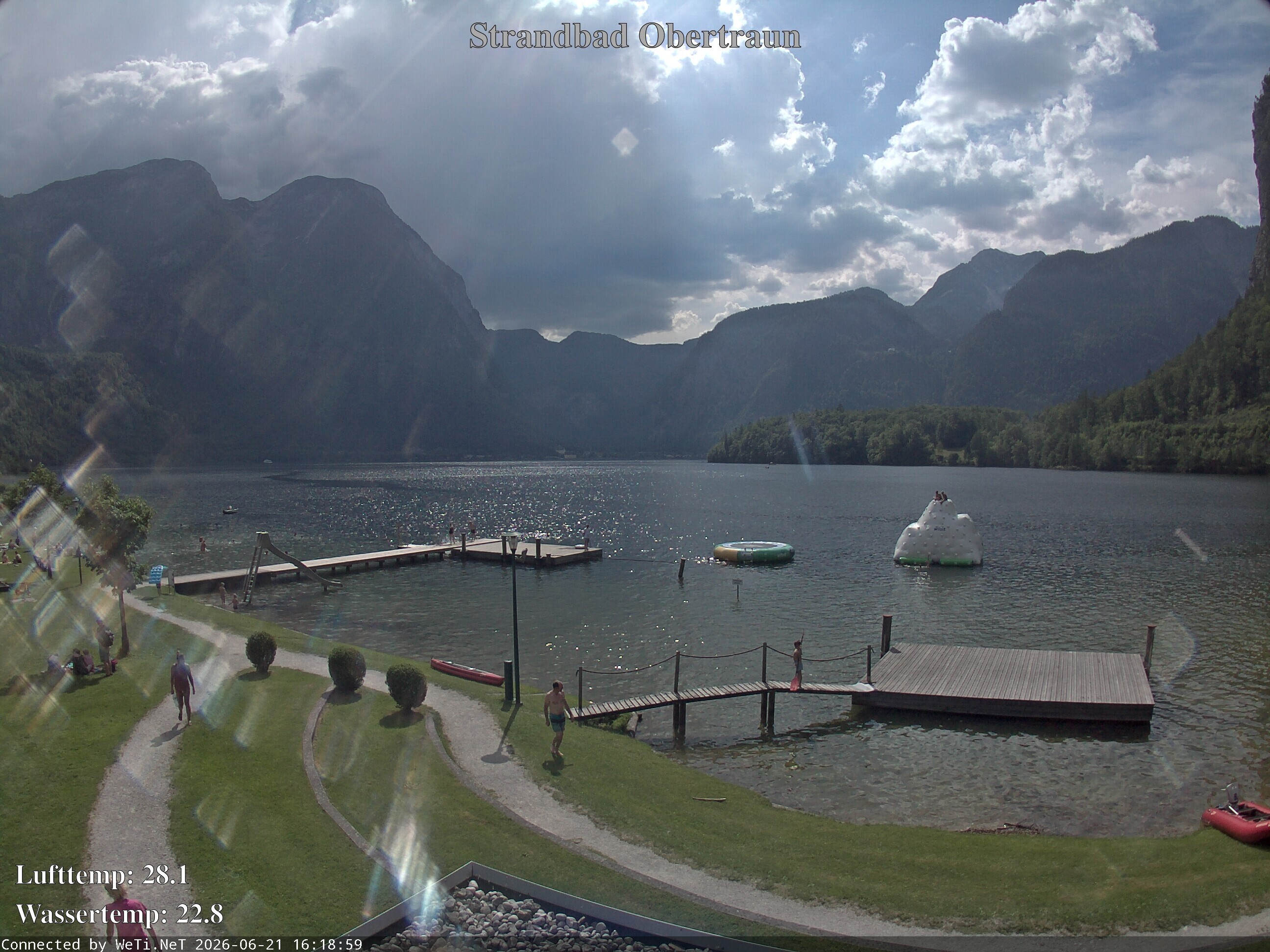 Archived image Webcam Obertraun Lido