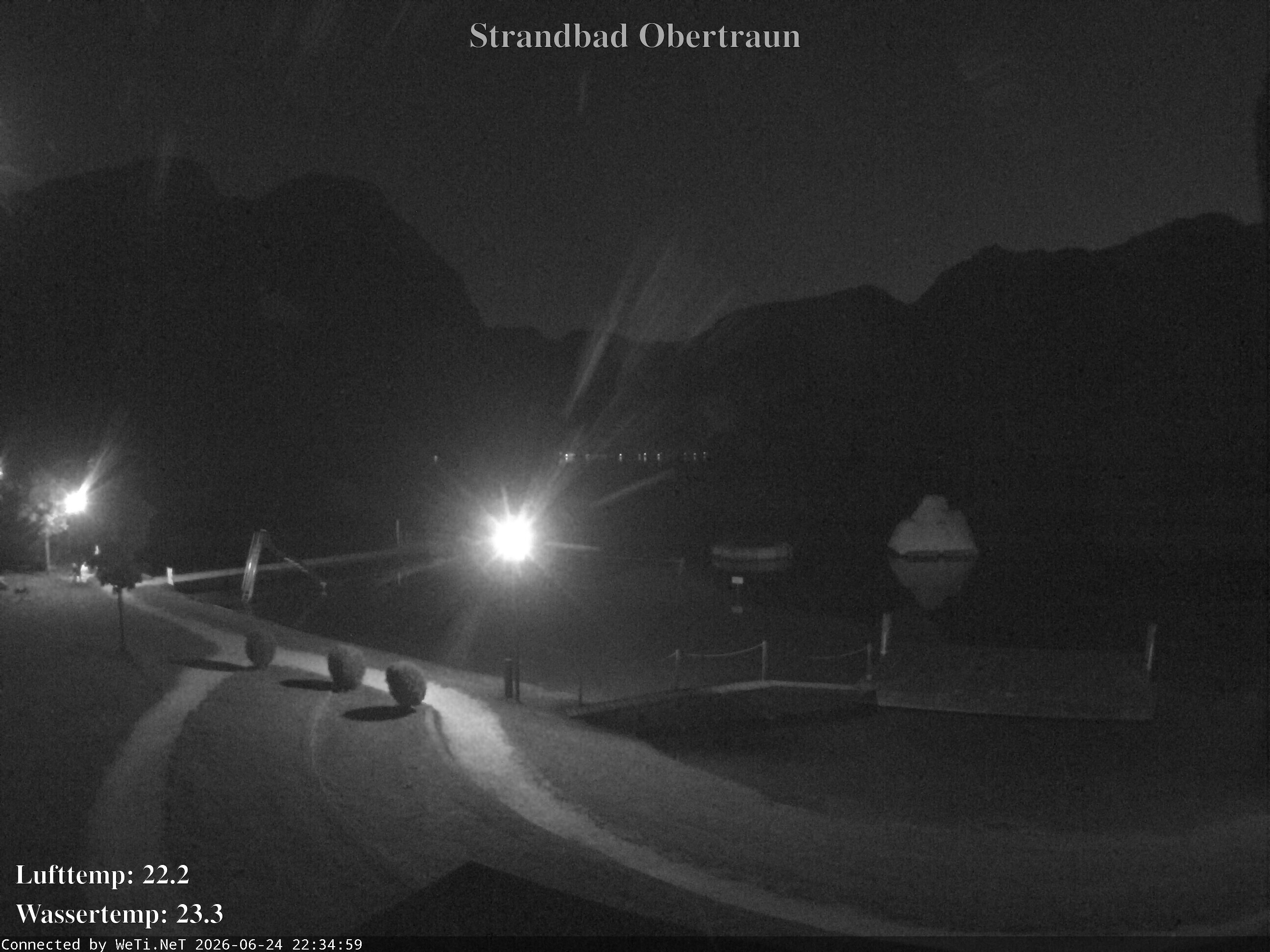 Archiv Foto Webcam Hallstätter See: Strandbad Obertraun