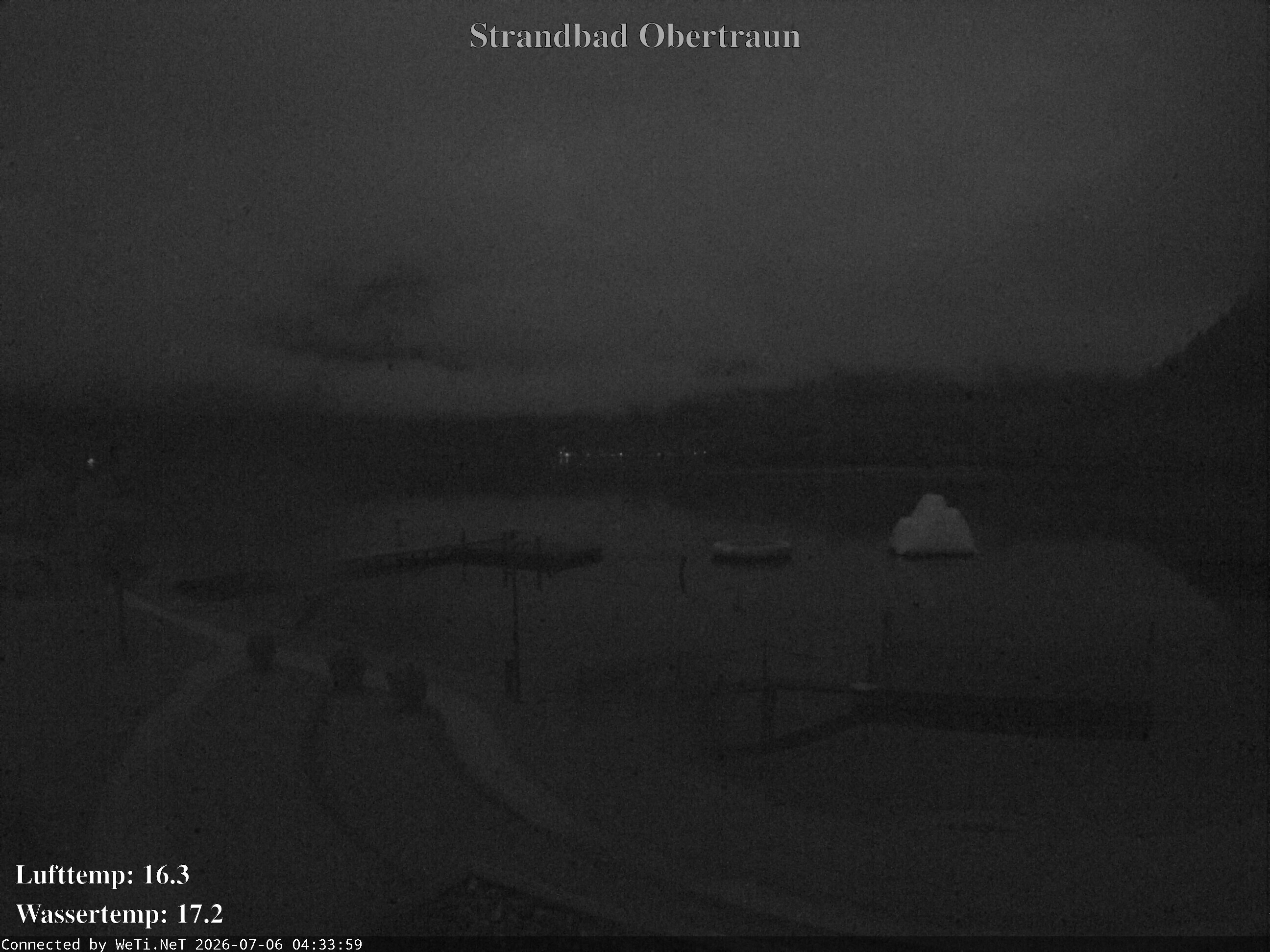 Archiv Foto Webcam Hallstätter See: Strandbad Obertraun
