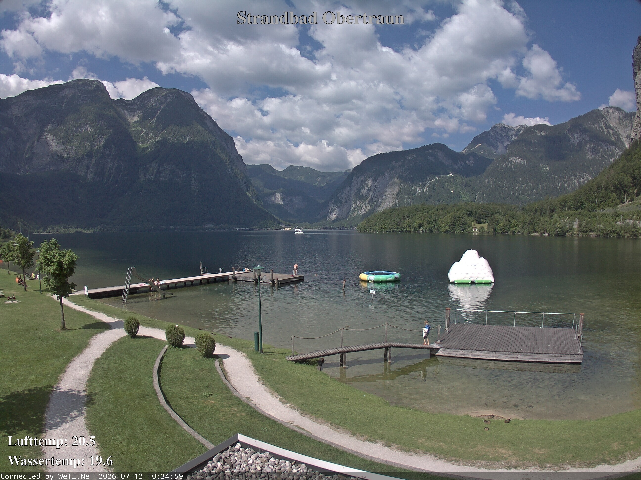 Archived image Webcam Obertraun Lido