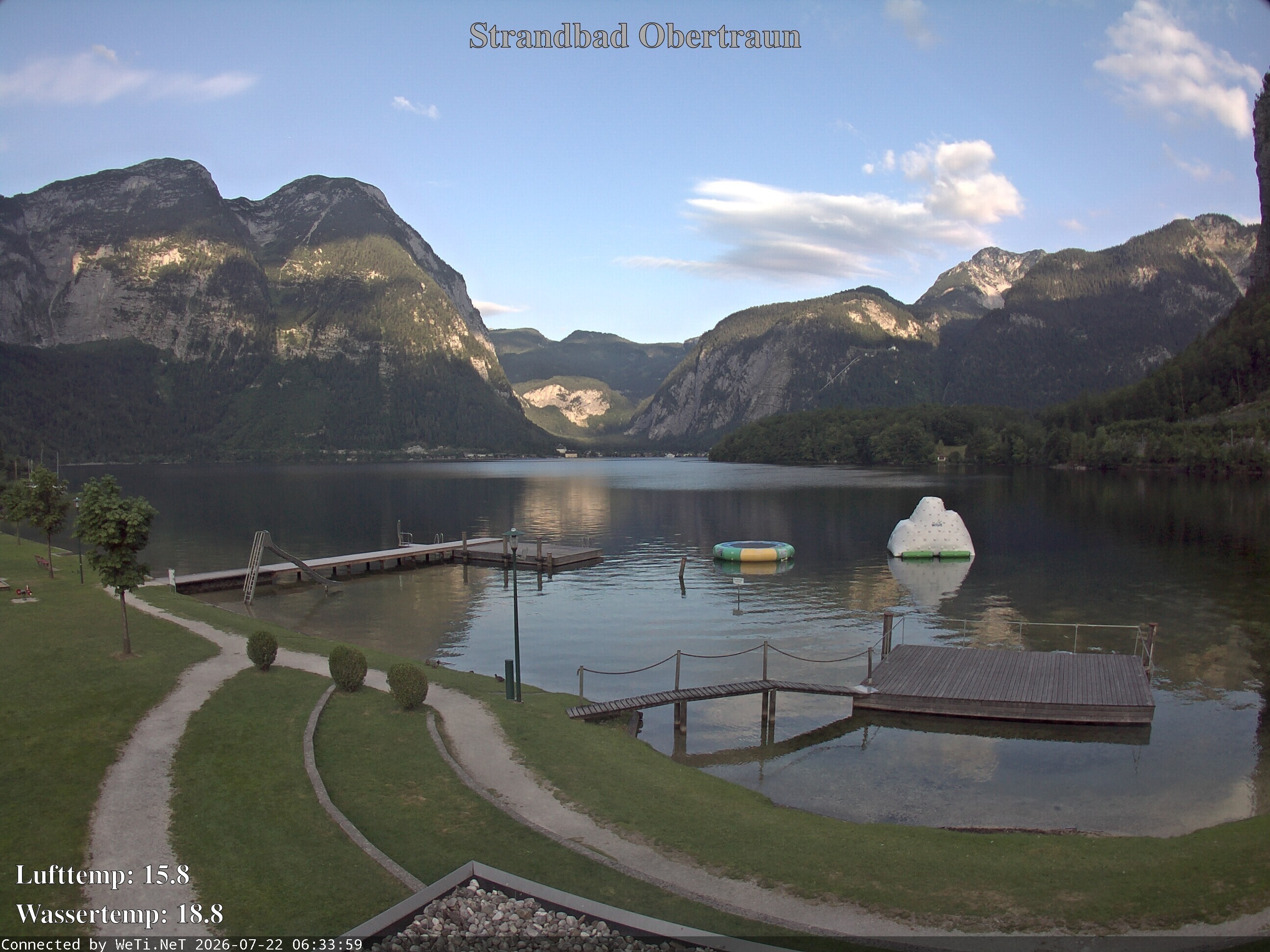 Archived image Webcam Obertraun Lido