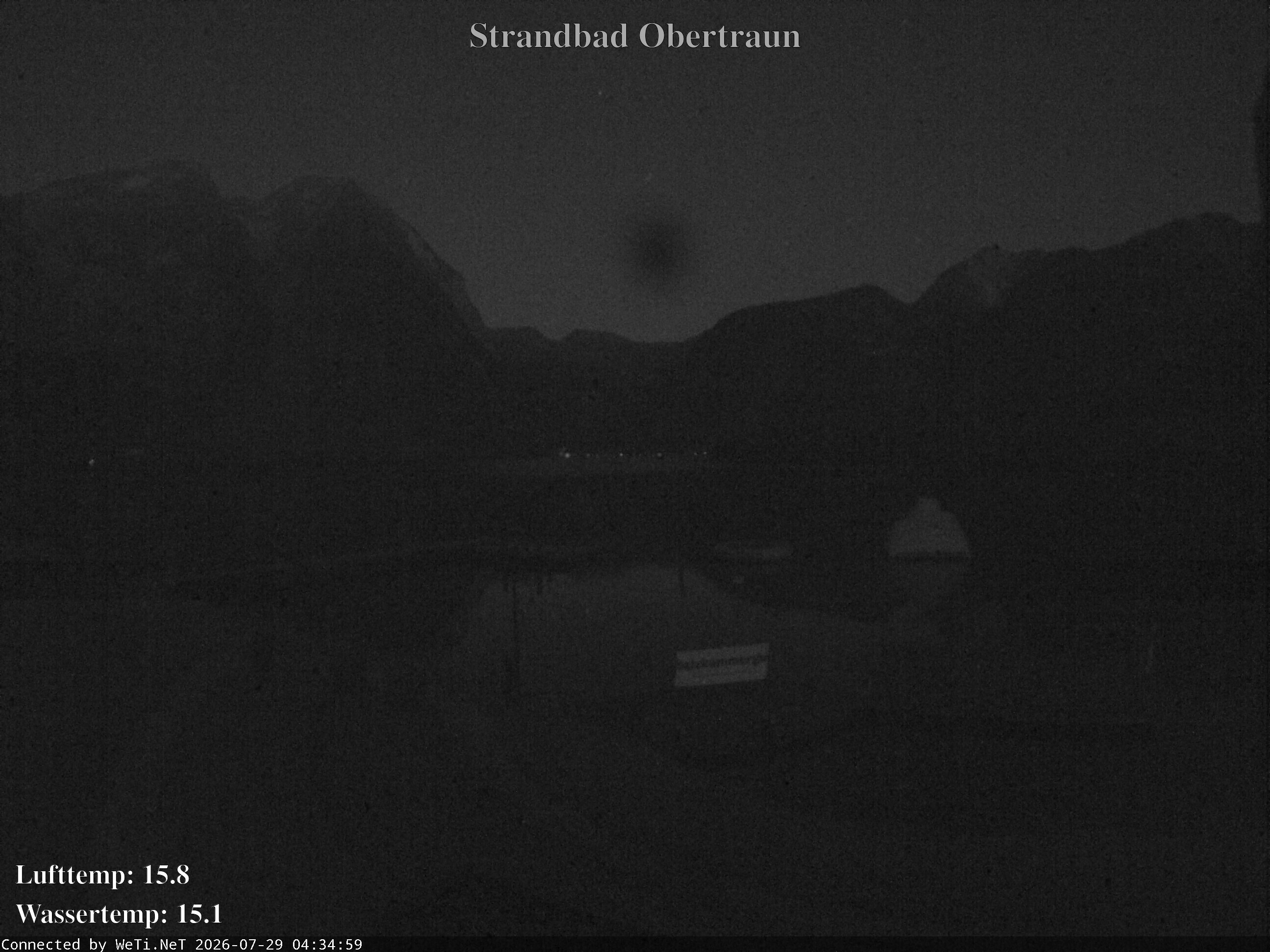 Archiv Foto Webcam Hallstätter See: Strandbad Obertraun