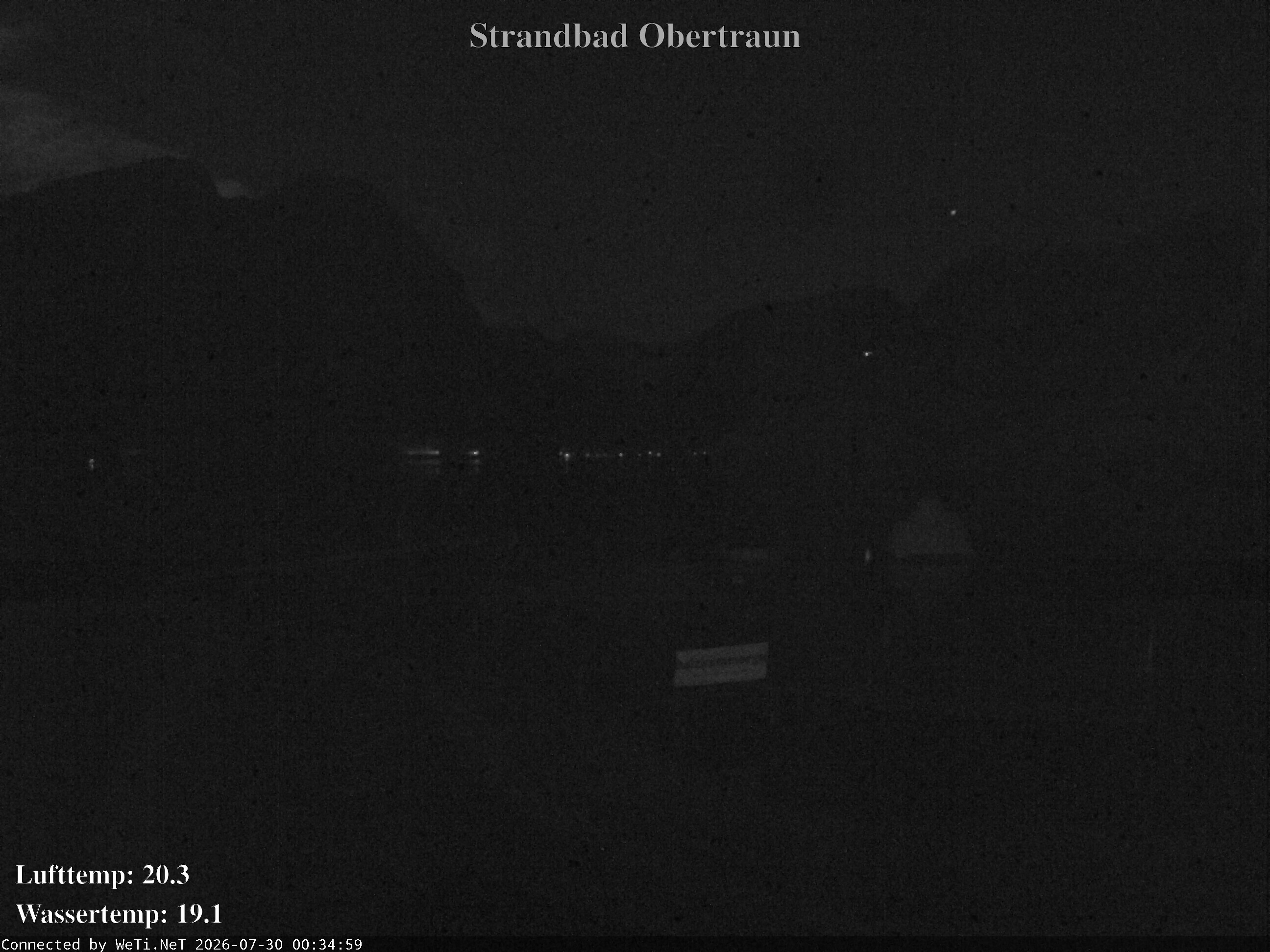 Archiv Foto Webcam Hallstätter See: Strandbad Obertraun