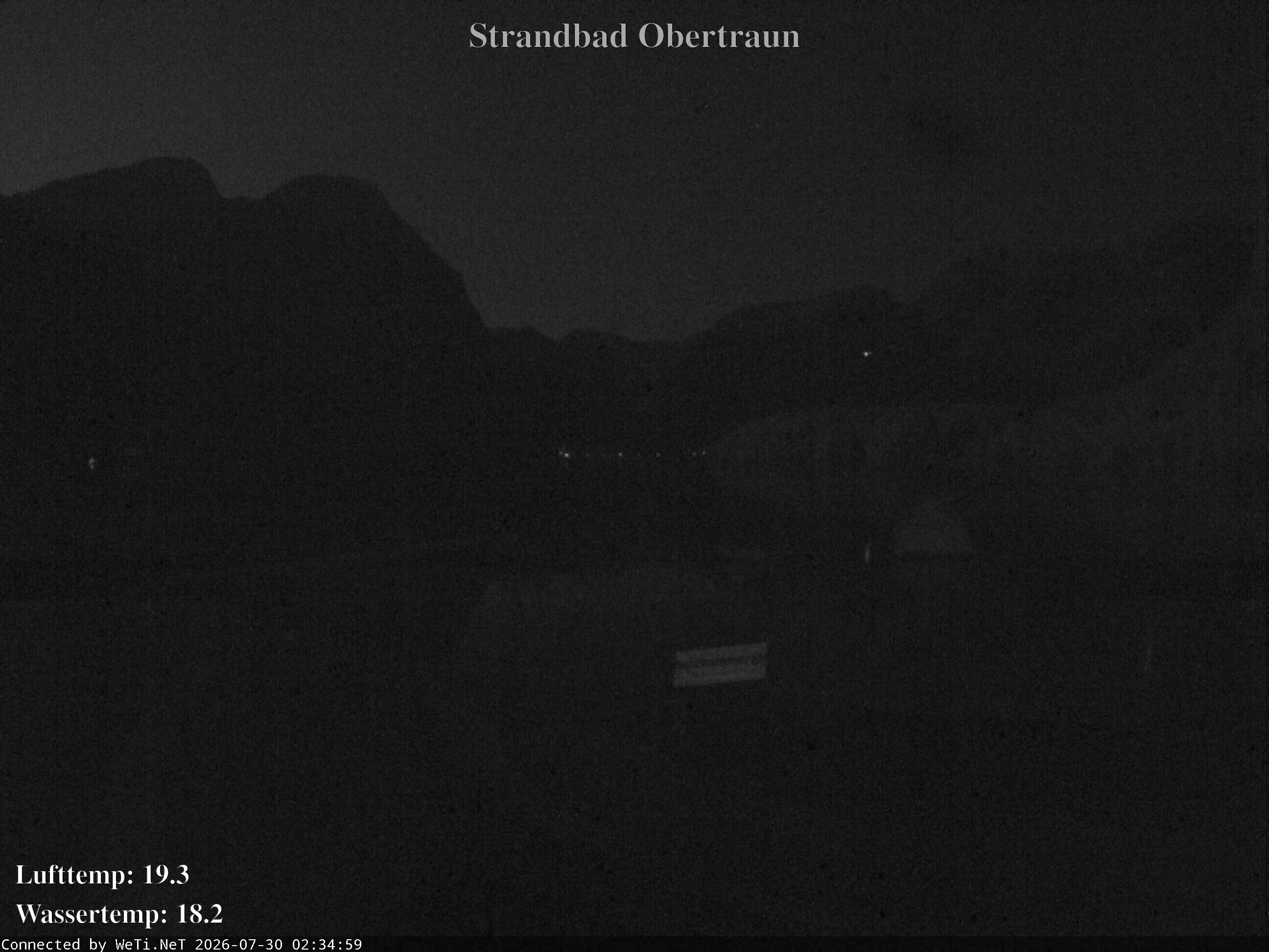 Archiv Foto Webcam Hallstätter See: Strandbad Obertraun