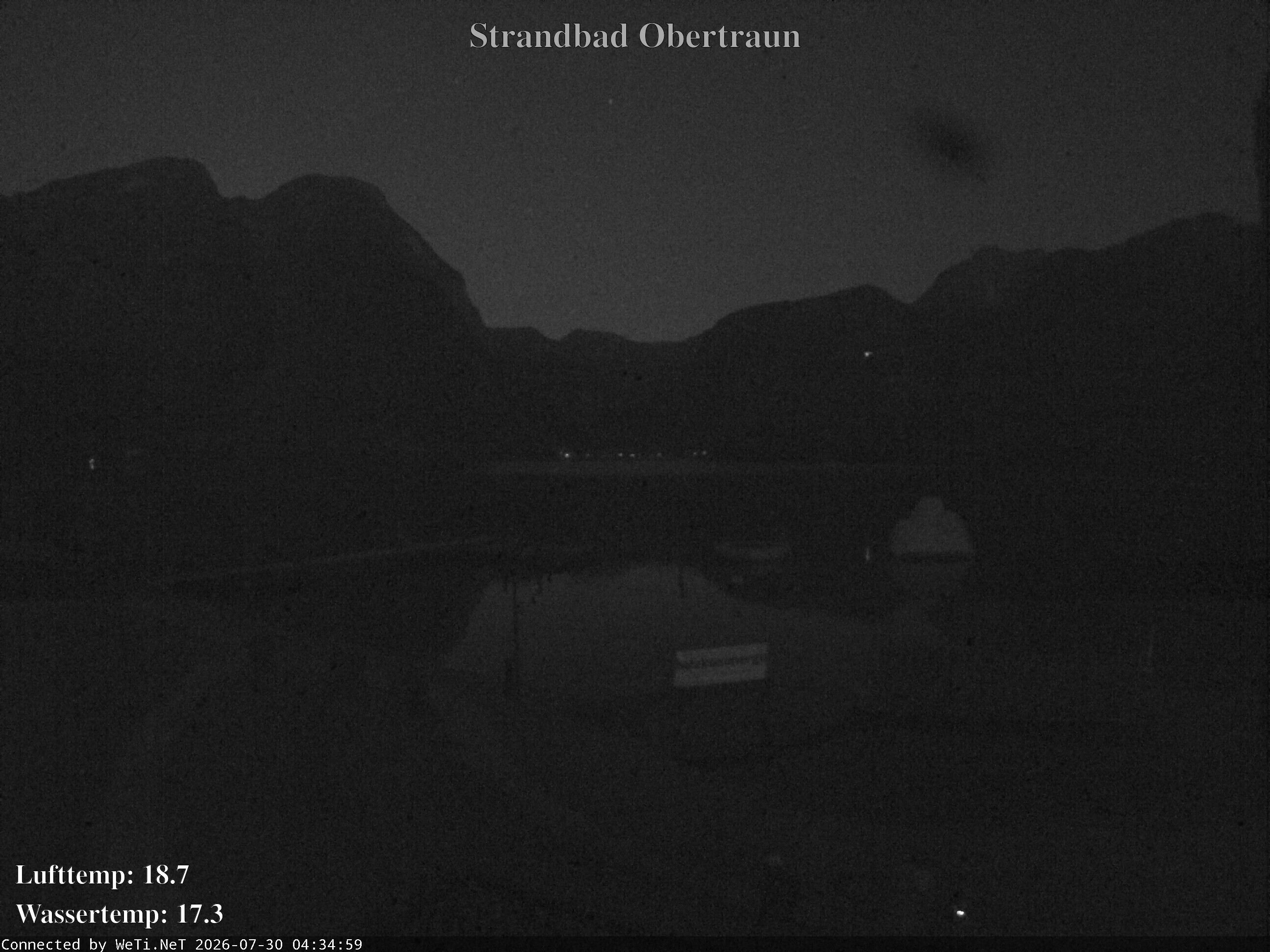 Archiv Foto Webcam Hallstätter See: Strandbad Obertraun