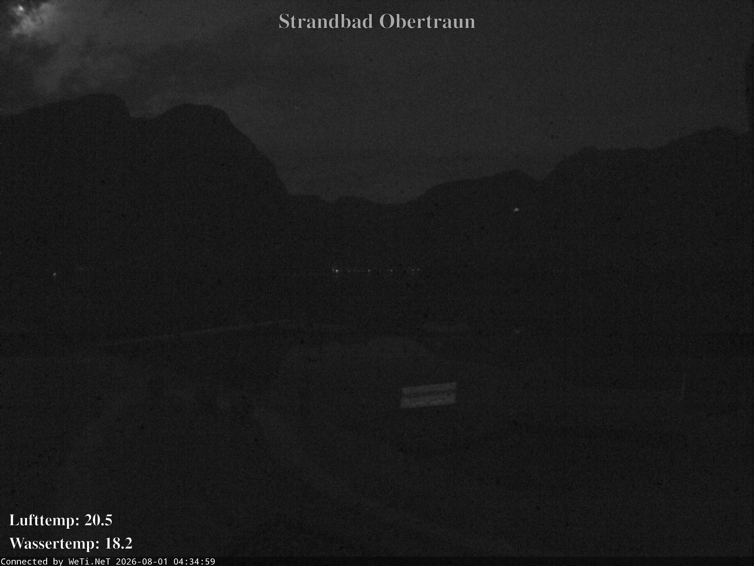 Archiv Foto Webcam Hallstätter See: Strandbad Obertraun