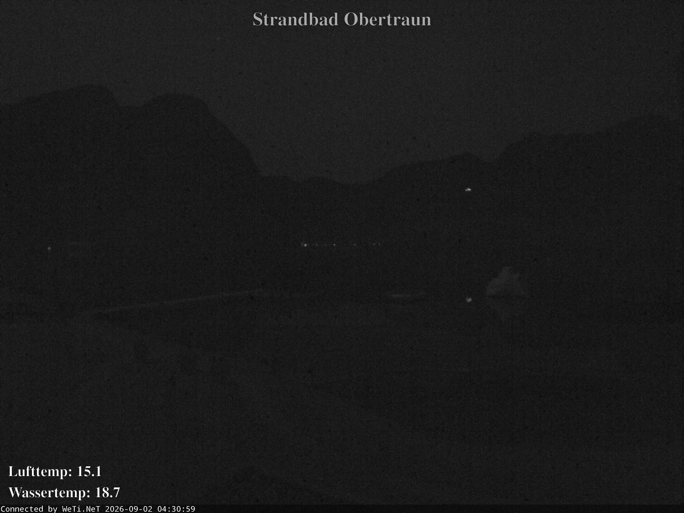 Archiv Foto Webcam Hallstätter See: Strandbad Obertraun