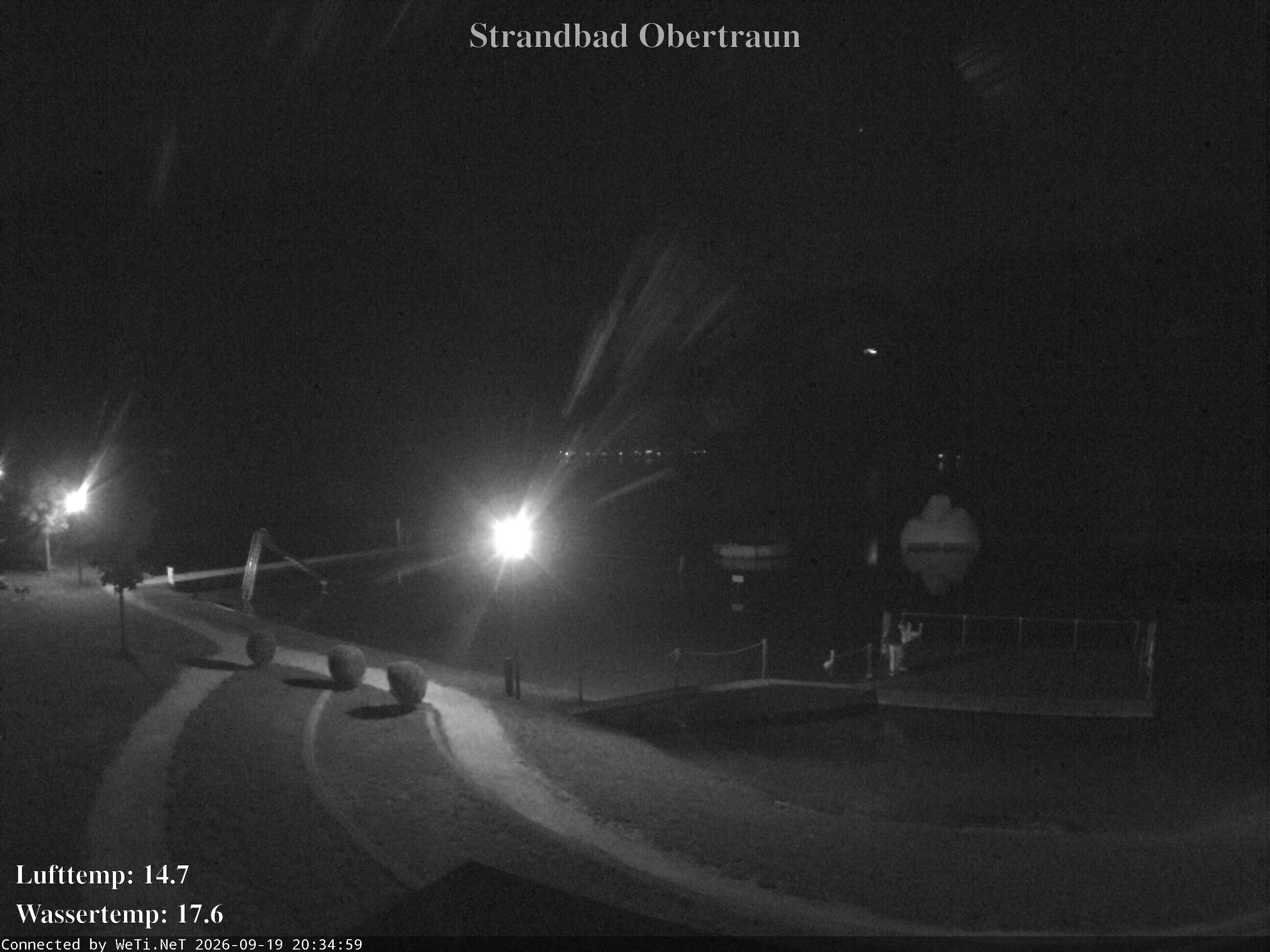 Archiv Foto Webcam Hallstätter See: Strandbad Obertraun