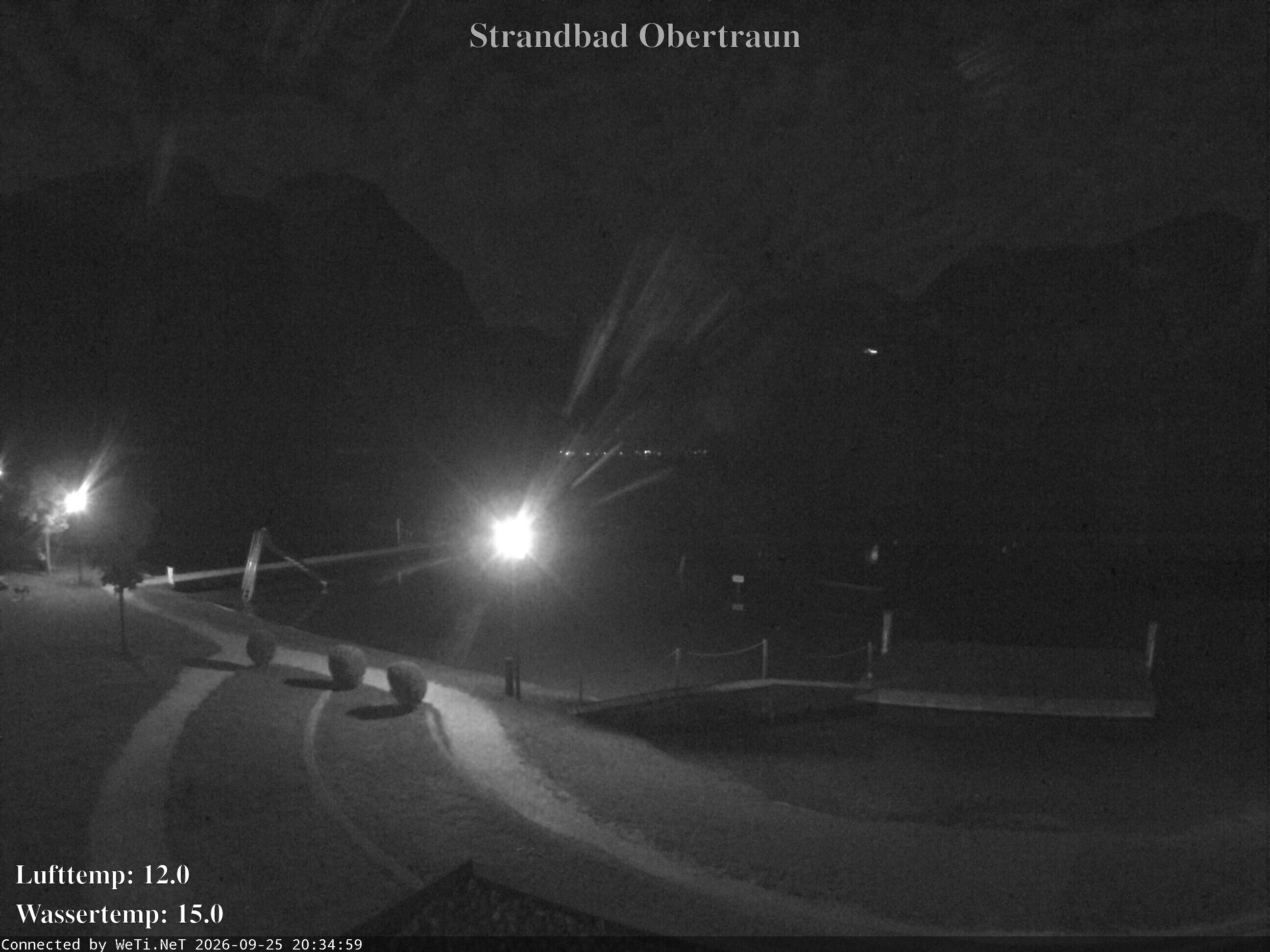 Archiv Foto Webcam Hallstätter See: Strandbad Obertraun