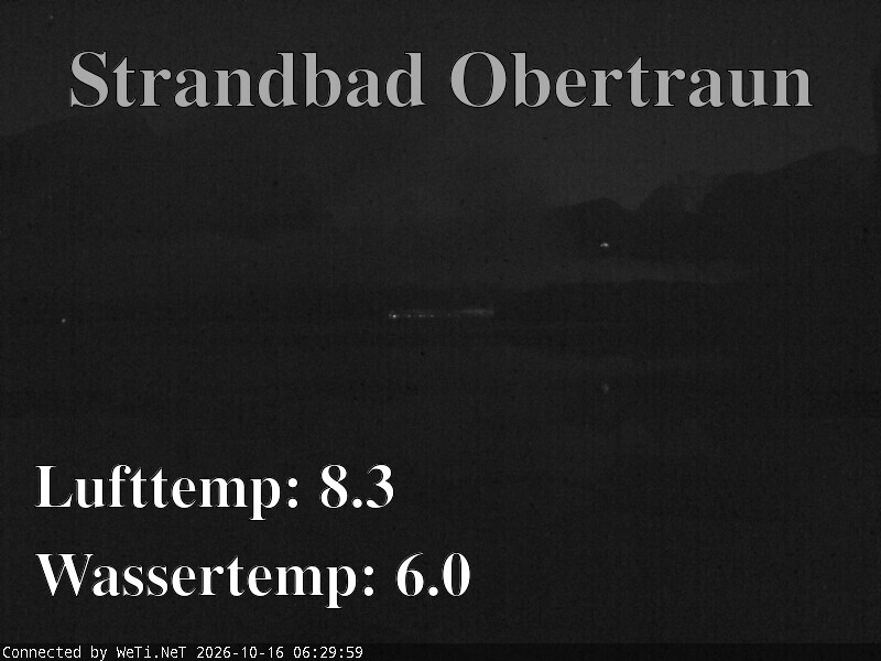 Archiv Foto Webcam Hallstätter See: Strandbad Obertraun