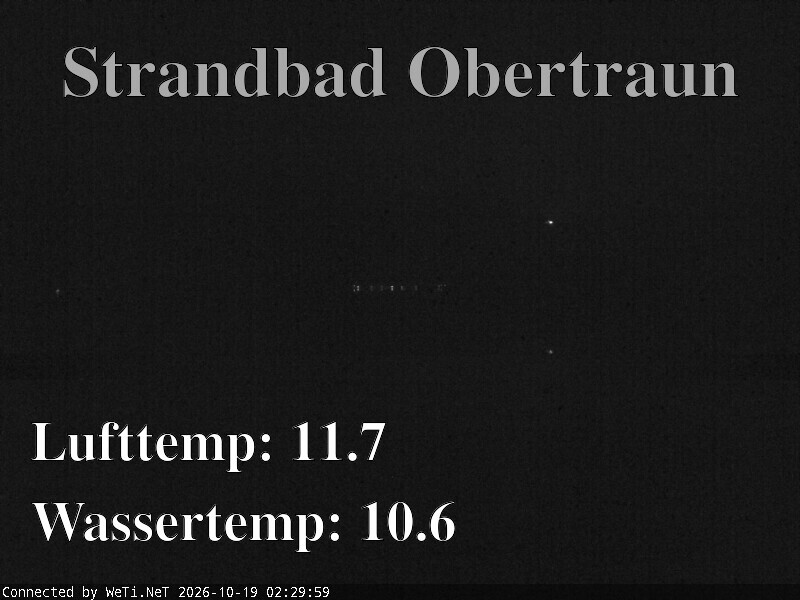 Archiv Foto Webcam Hallstätter See: Strandbad Obertraun