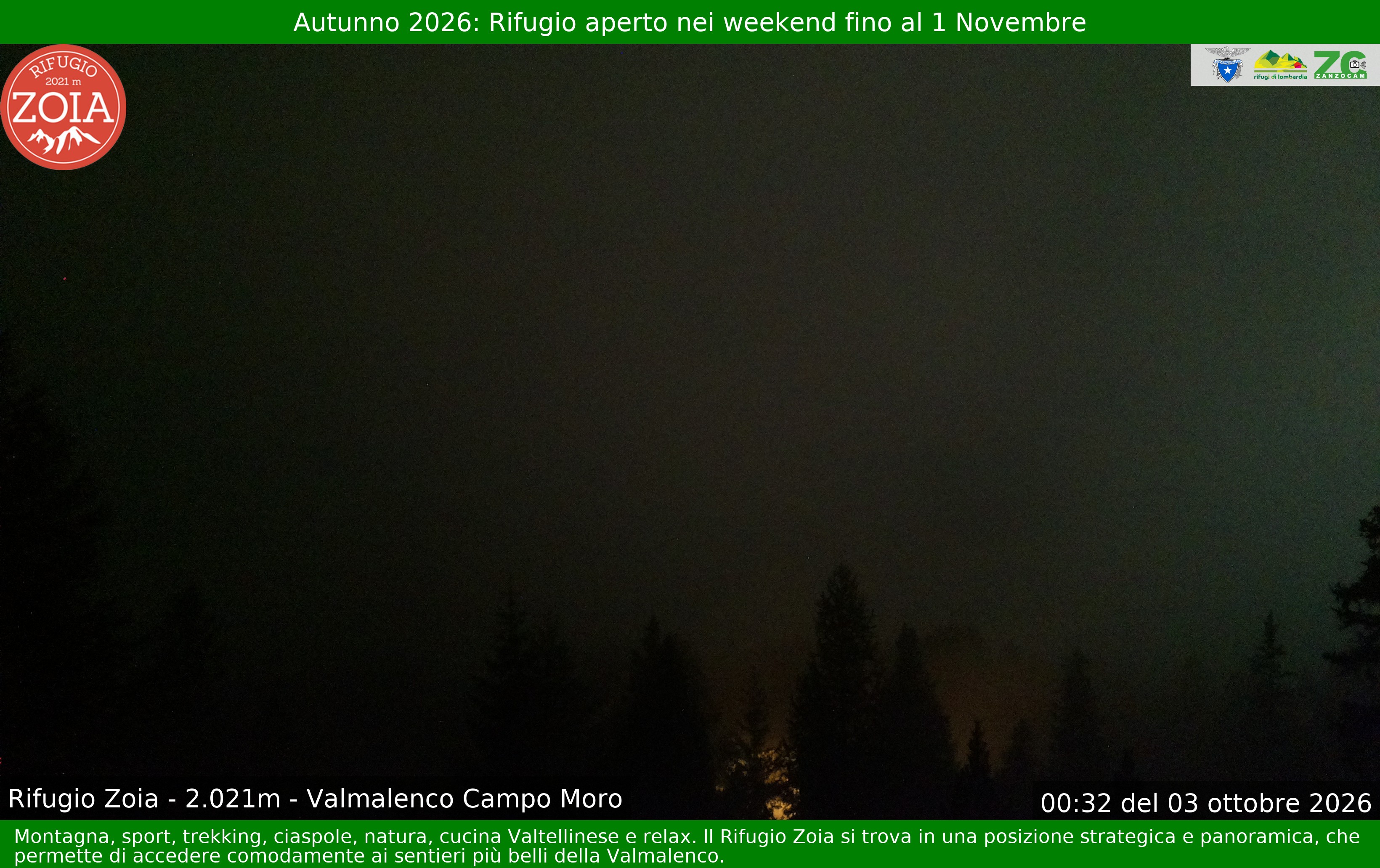 Archiv Foto Webcam Berghütte Zoia bei Chiesa in Valmalenco