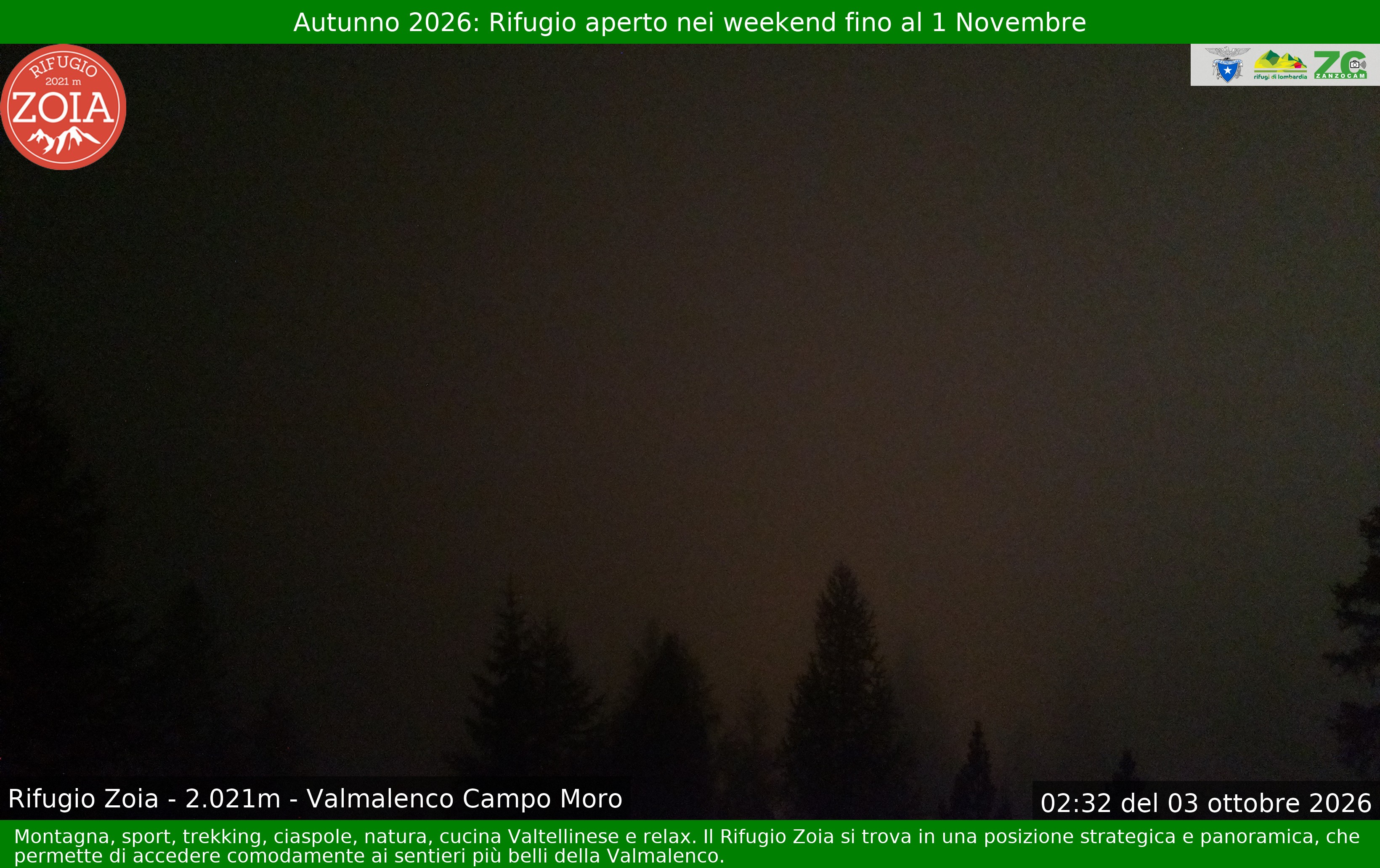 Archiv Foto Webcam Berghütte Zoia bei Chiesa in Valmalenco