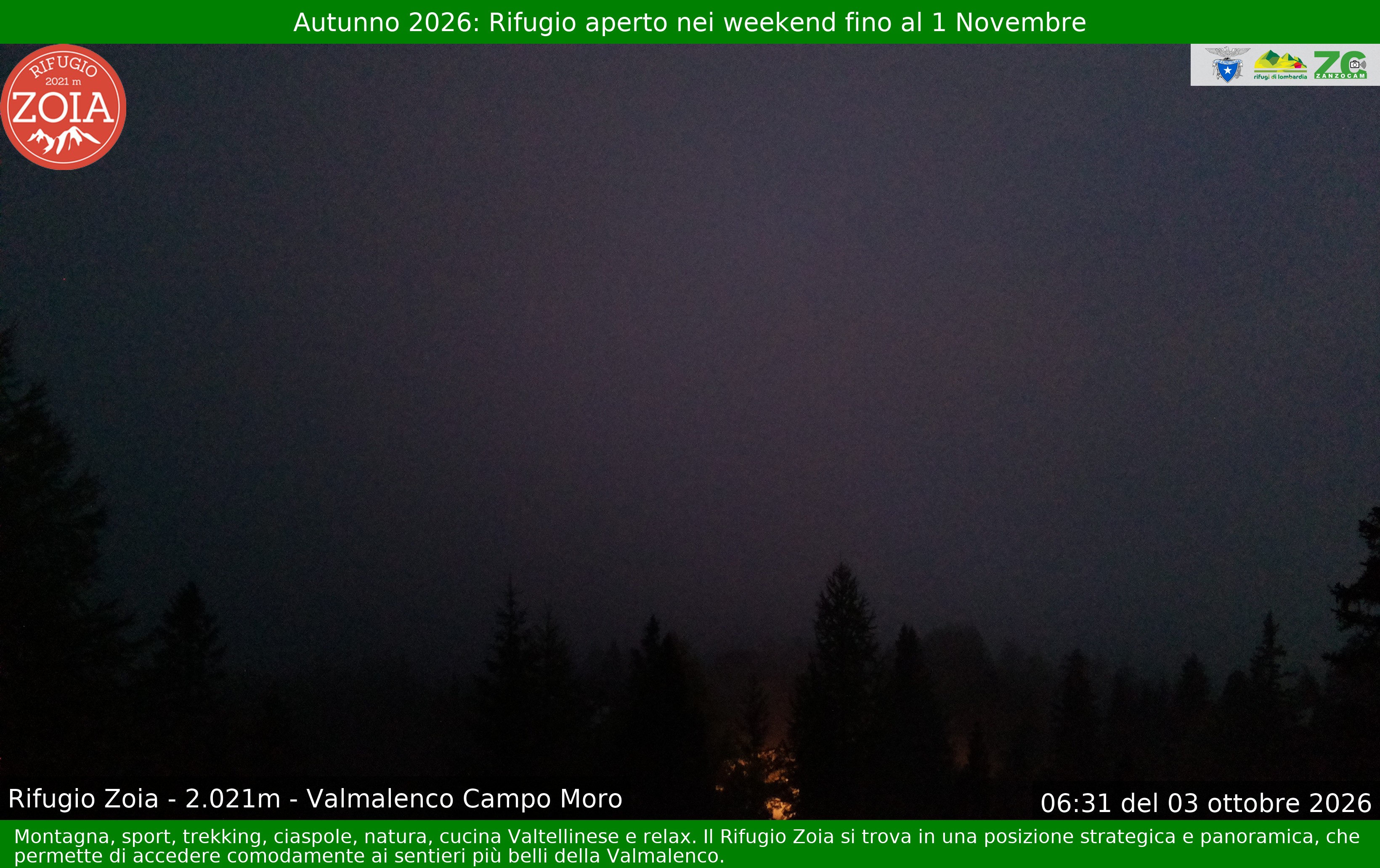 Archiv Foto Webcam Berghütte Zoia bei Chiesa in Valmalenco