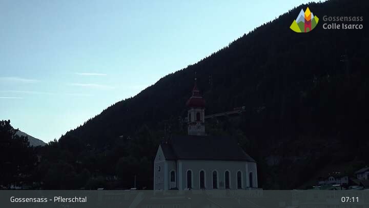 Archived image Webcam Gossensass Church