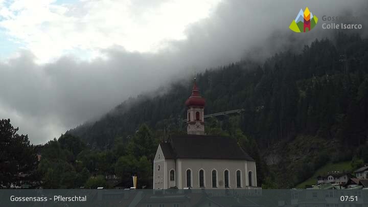 Archived image Webcam Gossensass Church