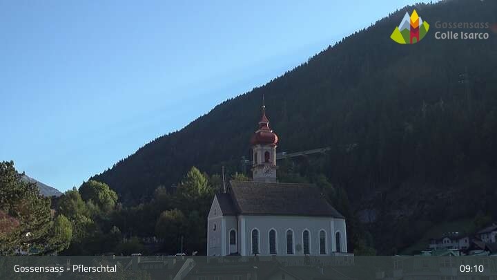 Archived image Webcam Gossensass Church