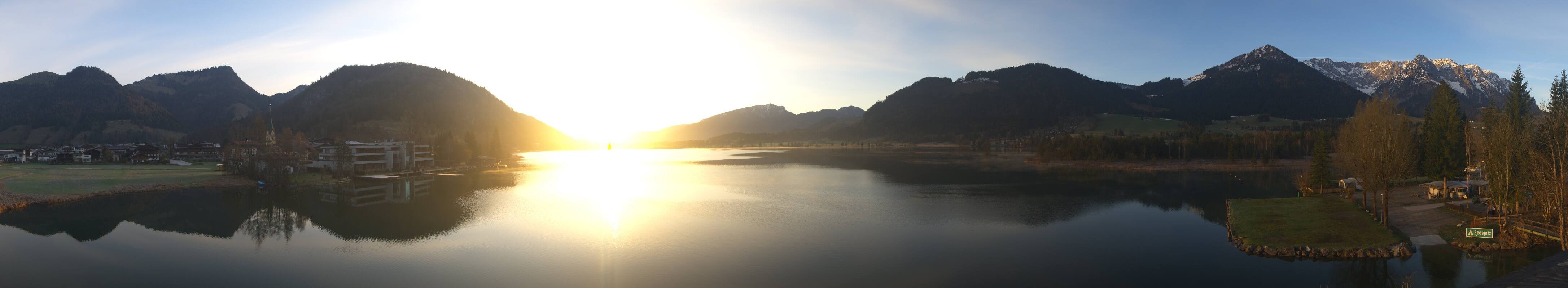 Archived image Webcam Walchsee in Kaiserwinkl in Tyrol