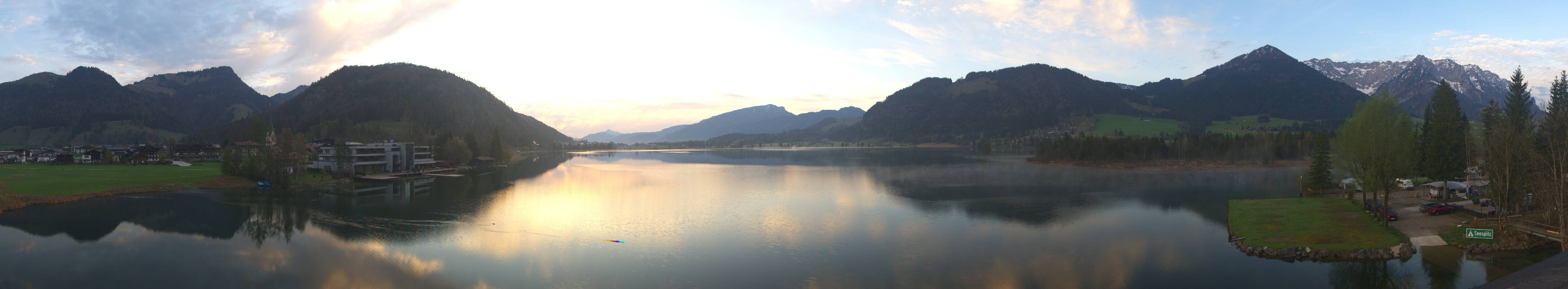 Archived image Webcam Walchsee in Kaiserwinkl in Tyrol